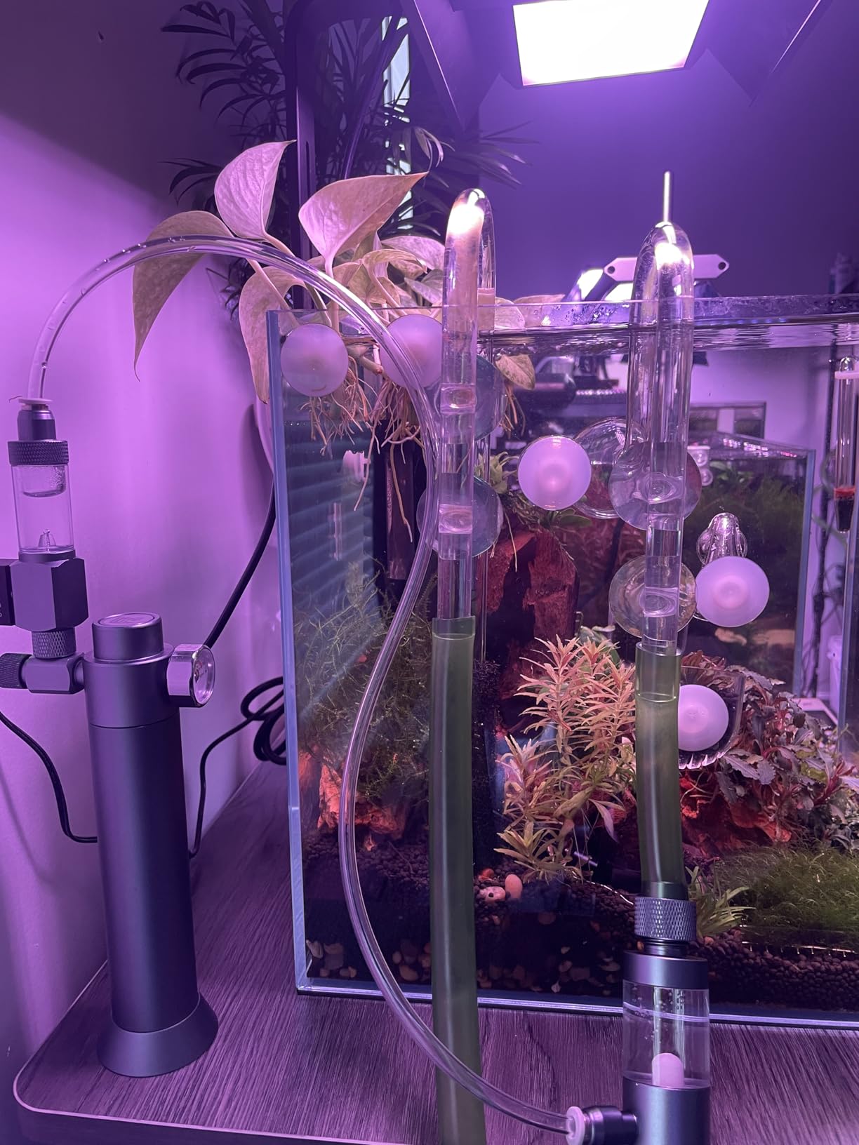 FZONE Aquarium Inline CO2 Diffuser, Fits 1/2