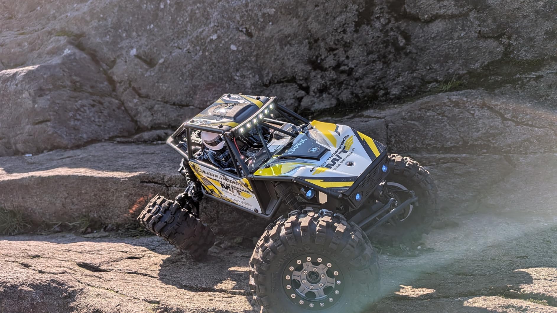 Axial RC Truck UTB18 Capra 4WS 1/18th 4x4 RTR (Comes with Everything Needed to Run), Yellow customer photo 2
