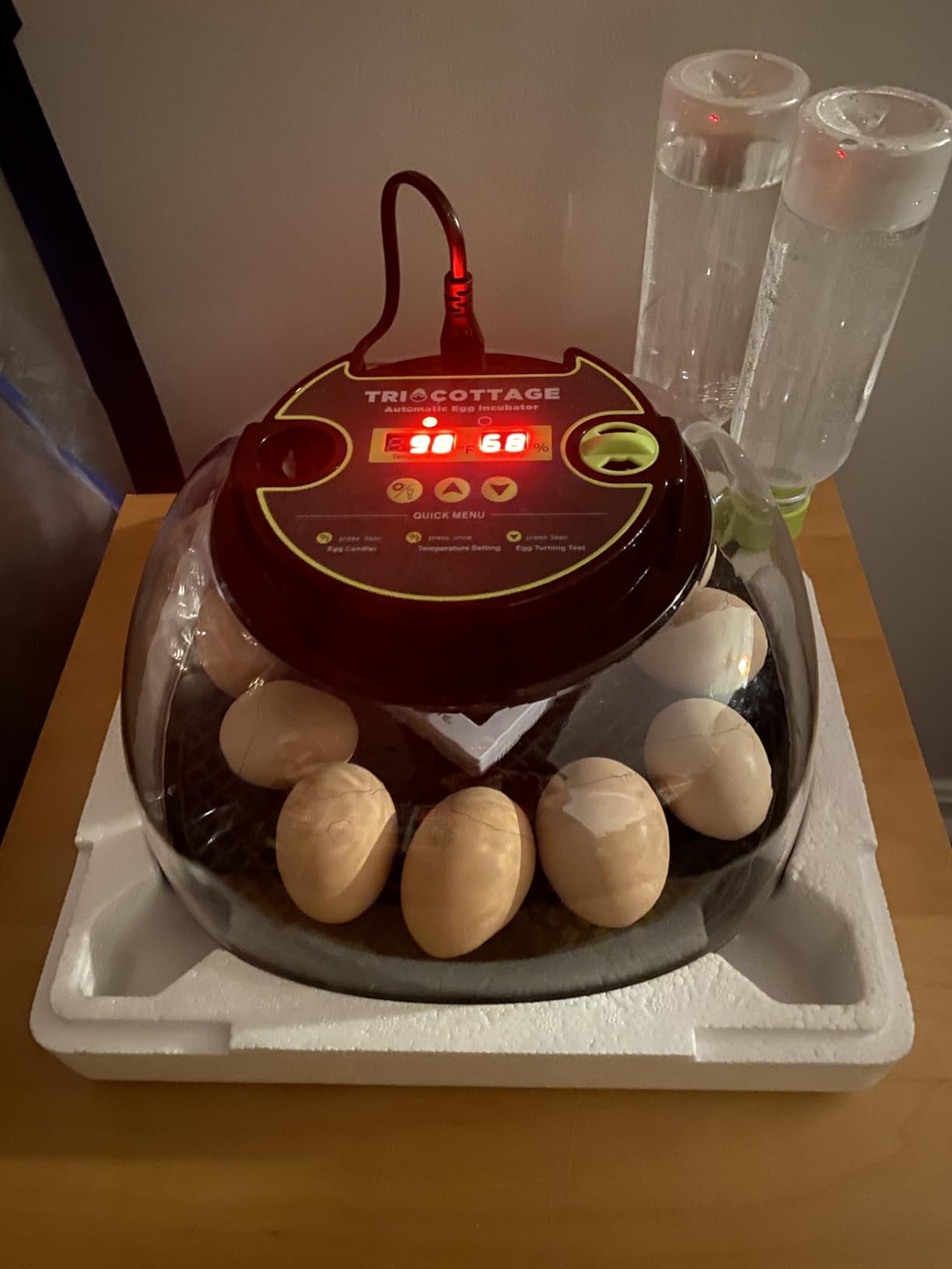 Incubators for Hatching Eggs 12 Egg Incubator with Automatic Egg Turning and Humidity Control, Egg Candler, Auto Water Replenishment, for Chicken Eggs and Quail Egg M12H customer photo 1