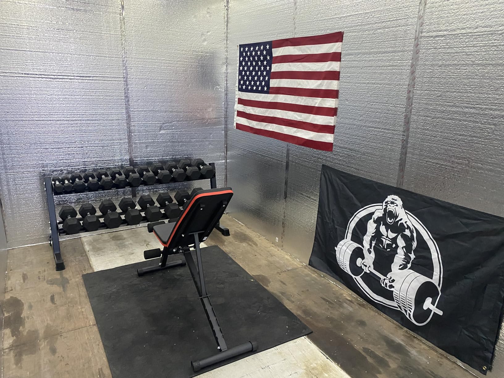 CAP 550 lb Coated Chrome Handle Hex Dumbbell Weight Set with Two Tier Rack customer photo 1