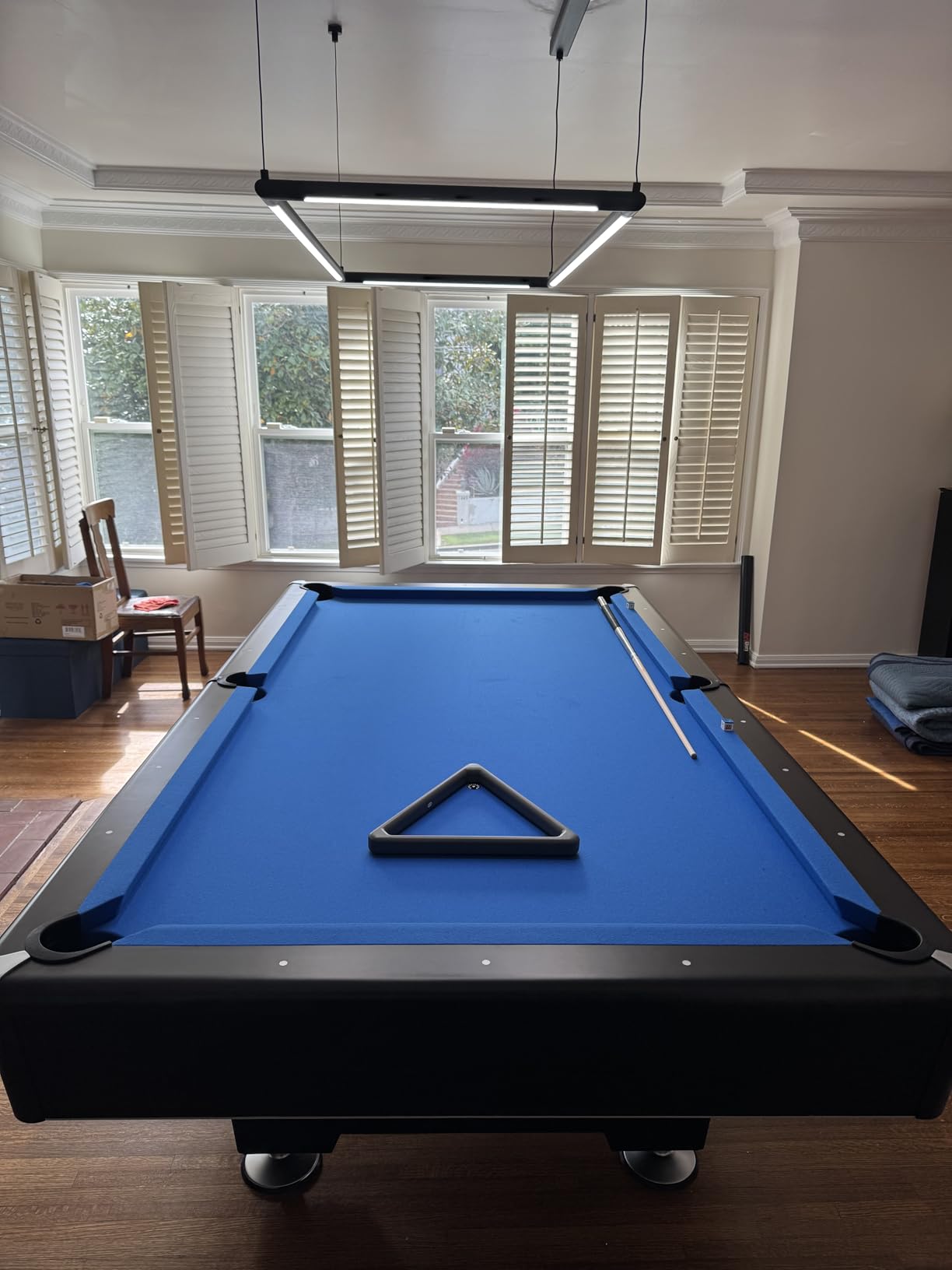 Professional LED Billiard & Pool Table Light, Non-Flickering, Adjustable Height, Bright White 5000K, Rectangle customer photo 1