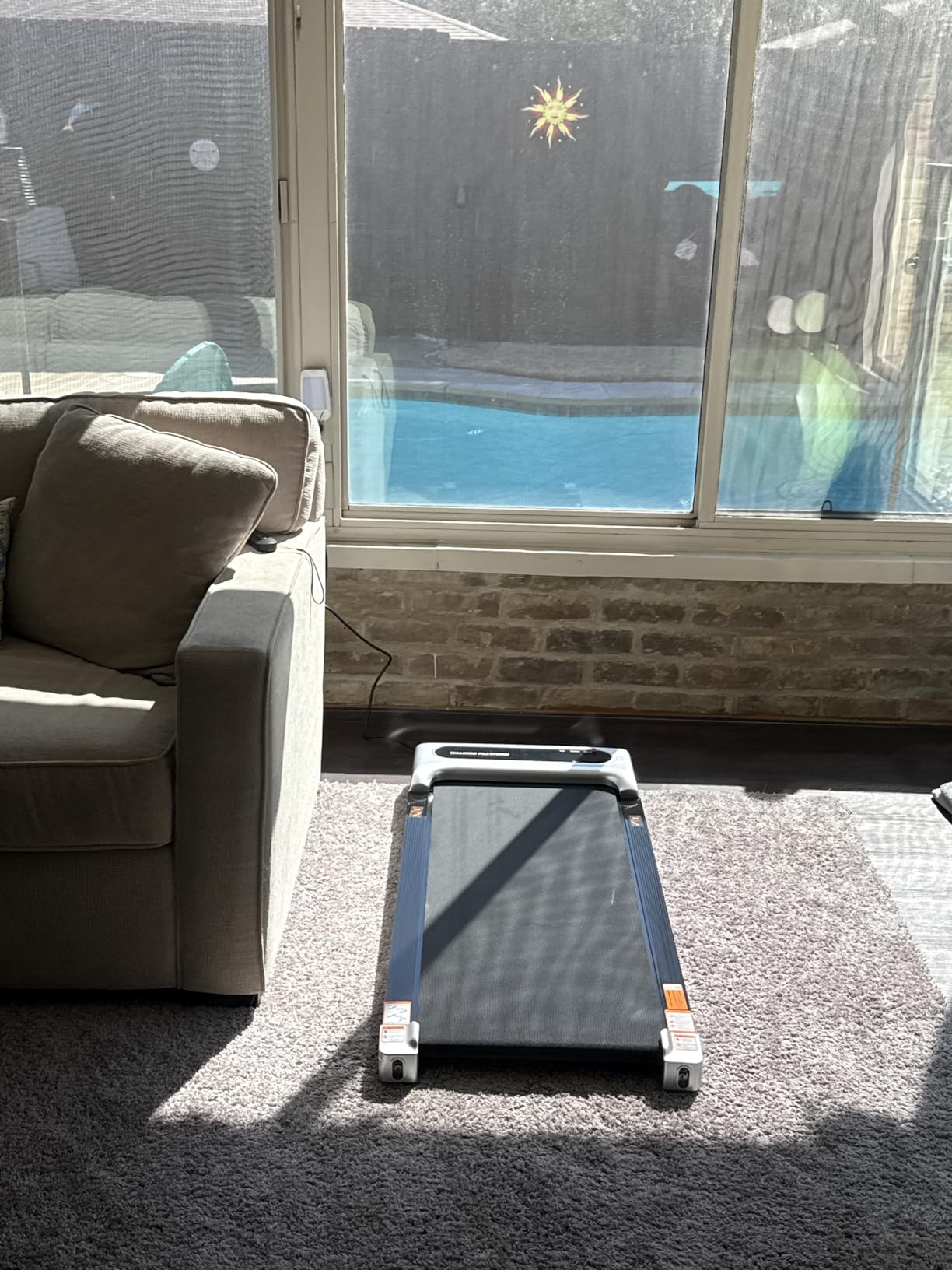 Walking Pad Treadmill for Home, Incline Walking Pad with Handle Bar customer photo 2
