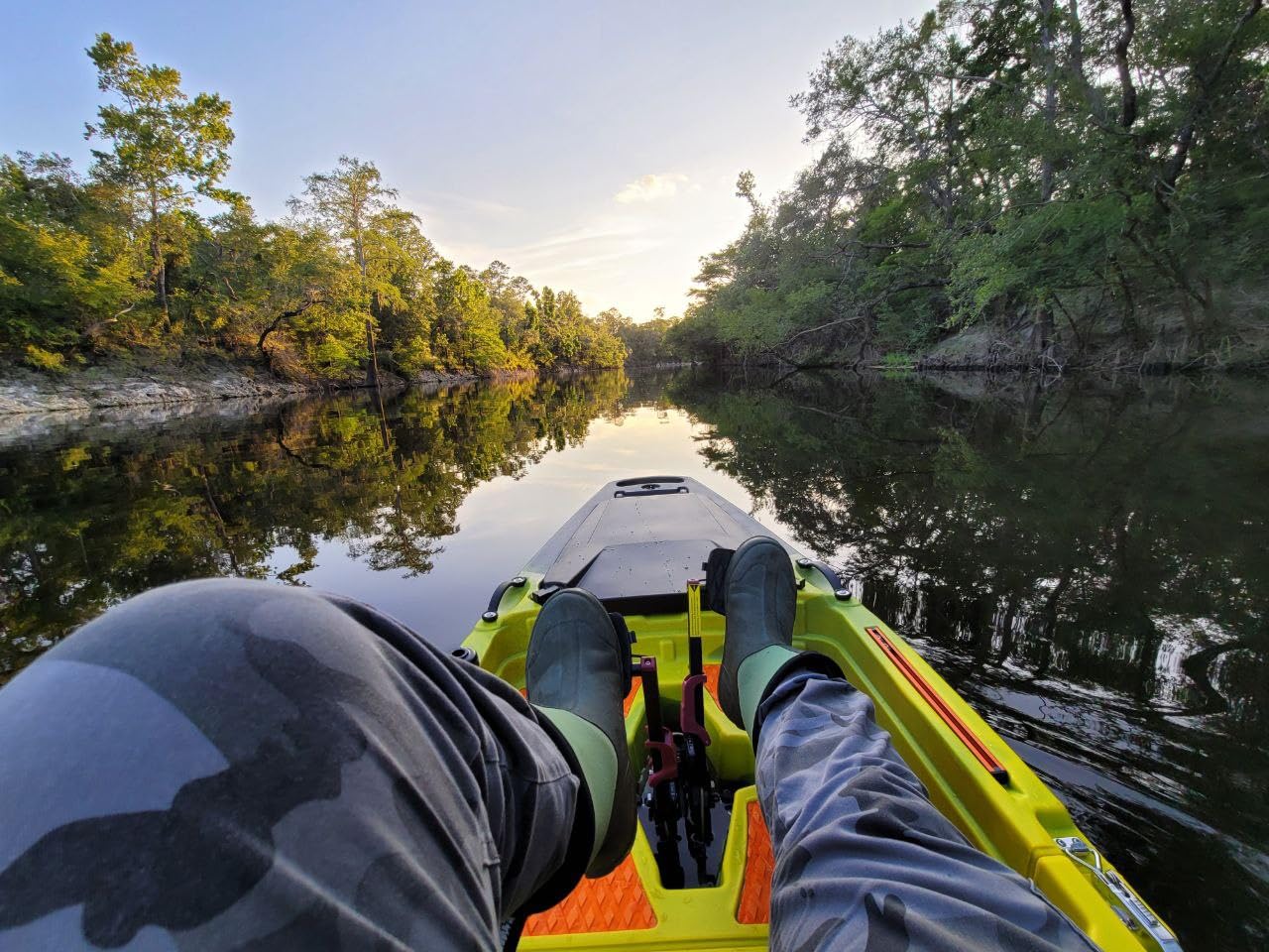 Reel Yaks Rocket Modular Fishing Kayak - 9.8ft, 400 lbs Capacity, Yellow Black - Pedal Fishing Kayaks for Adults & Youth, Sit on Top, Compact Storage, Lightweight, Easy Transport customer photo 1