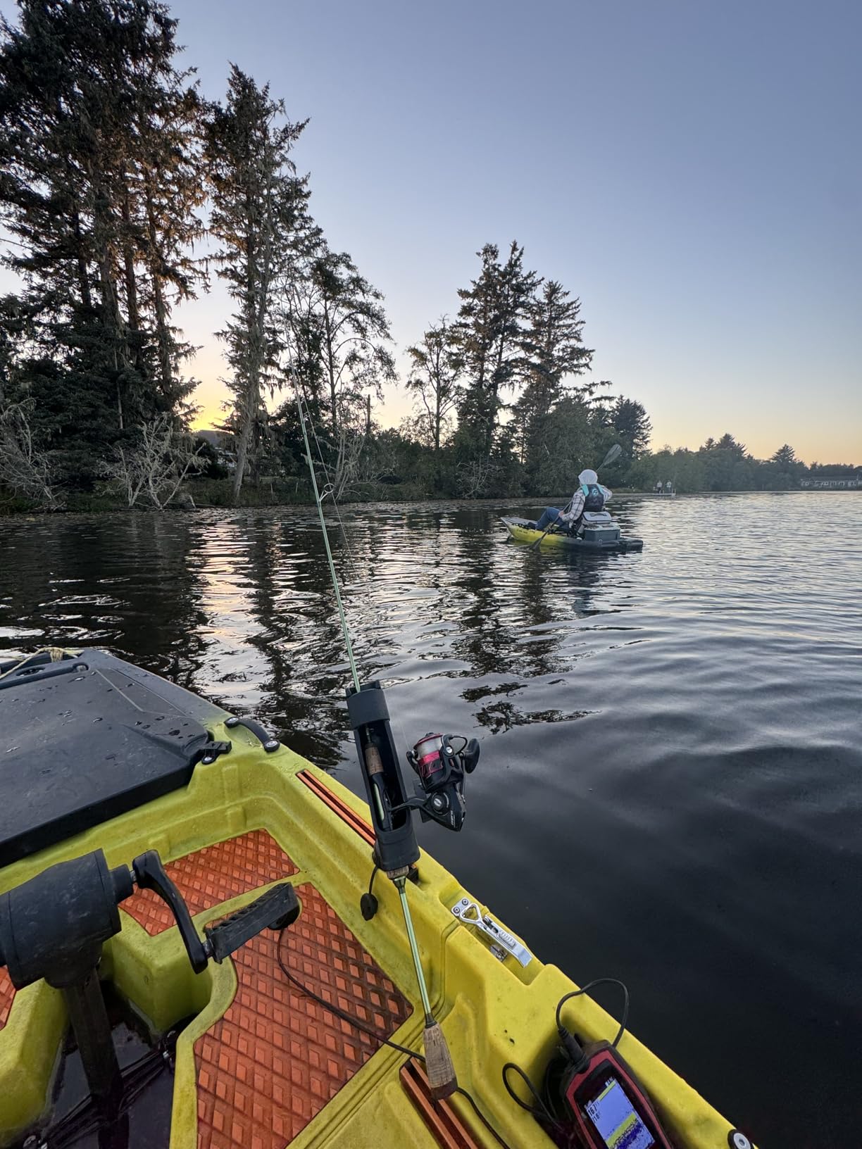 Reel Yaks Rocket Modular Fishing Kayak - 9.8ft, 400 lbs Capacity, Yellow Black - Pedal Fishing Kayaks for Adults & Youth, Sit on Top, Compact Storage, Lightweight, Easy Transport customer photo 2