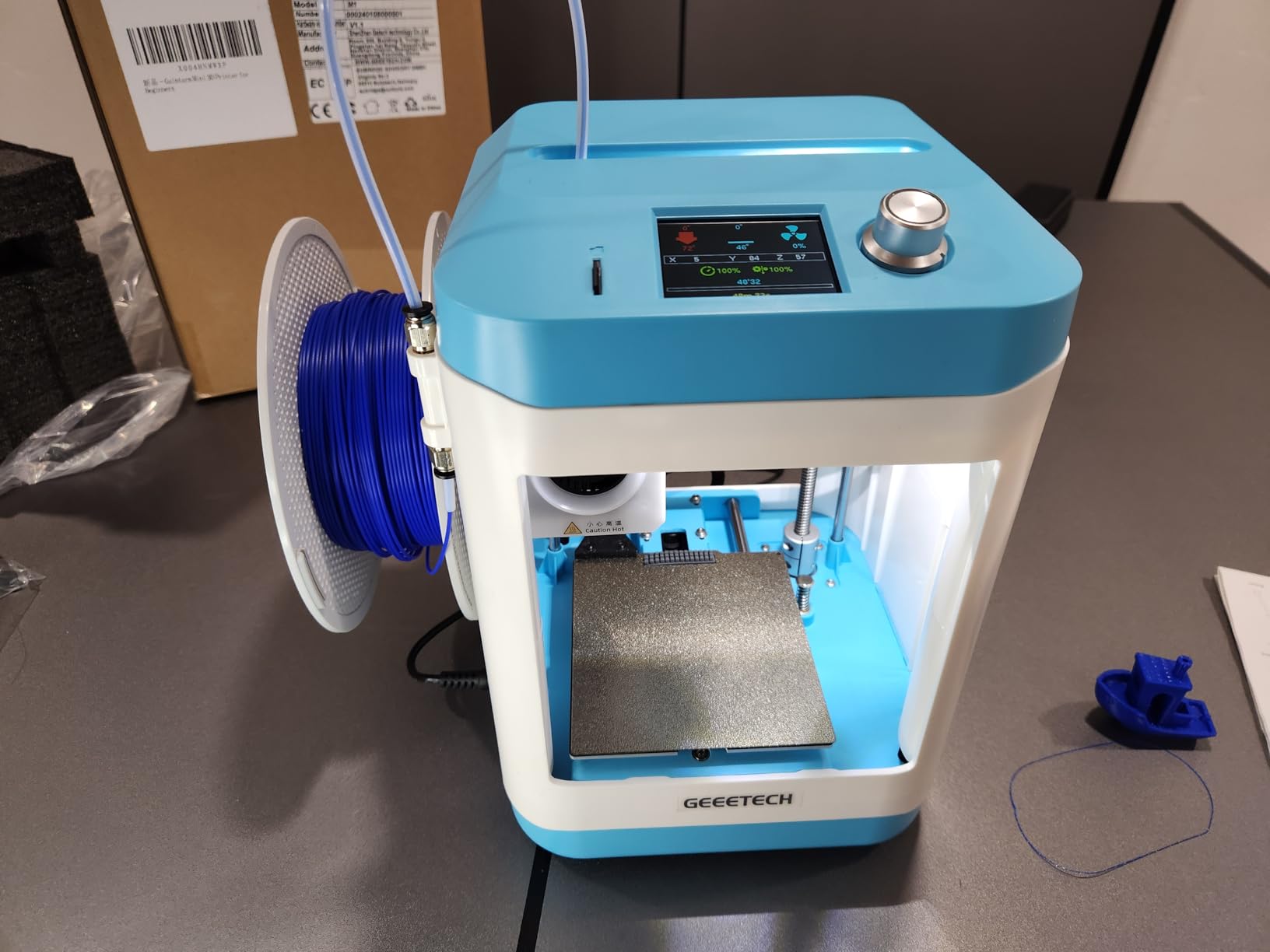 3D Printer for Kids and Beginners, Geeetech Mini 3D Printers with Auto Leveling, High Speed and Fully Open Source, Fully Assembled Direct Drive Extruder, for Home and School, Print Area 3.94x4.33x3.94 in customer photo 1