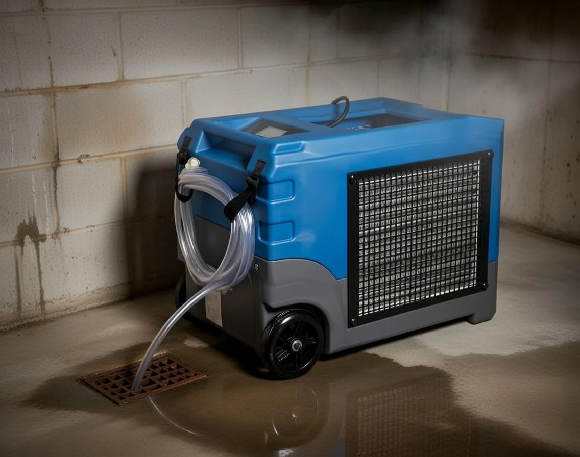 Mounto MOUNTO 268Pints LGR Commercial Compact Dehumidifier with Pump and Drain Hose, LGR Portable Dehumidifier with wheels for Home, Basements, Garages, and Job Sites (Green) customer photo 1