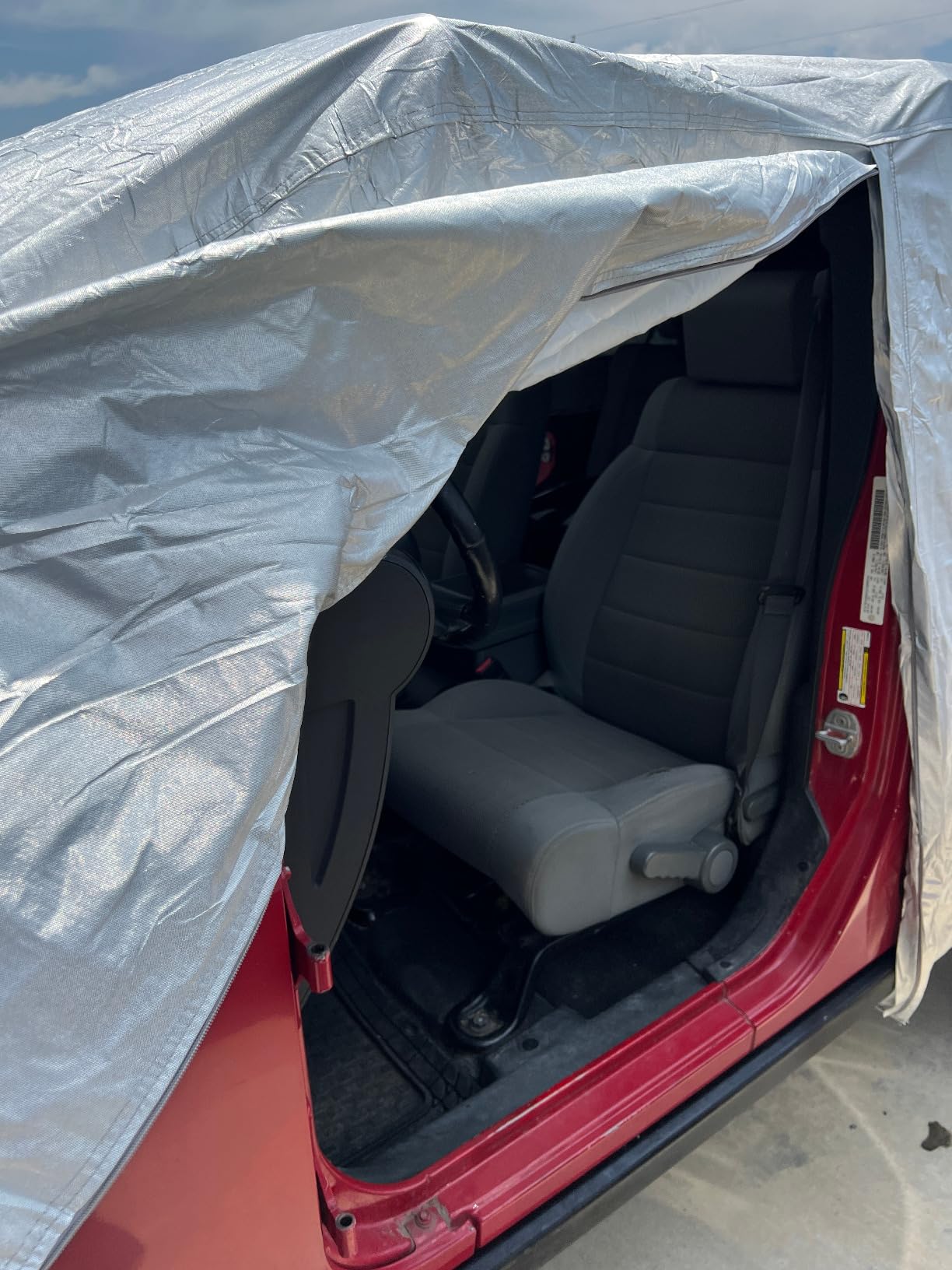 Waterproof All-Weather Car Cover for 1959-1984 Cadillac DeVille, Thunderbird, Impala SS, 1961-1996 Grand - Heavy-Duty Outdoor & Indoor Protection Against Rain, Snow, UV & Dust customer photo 1
