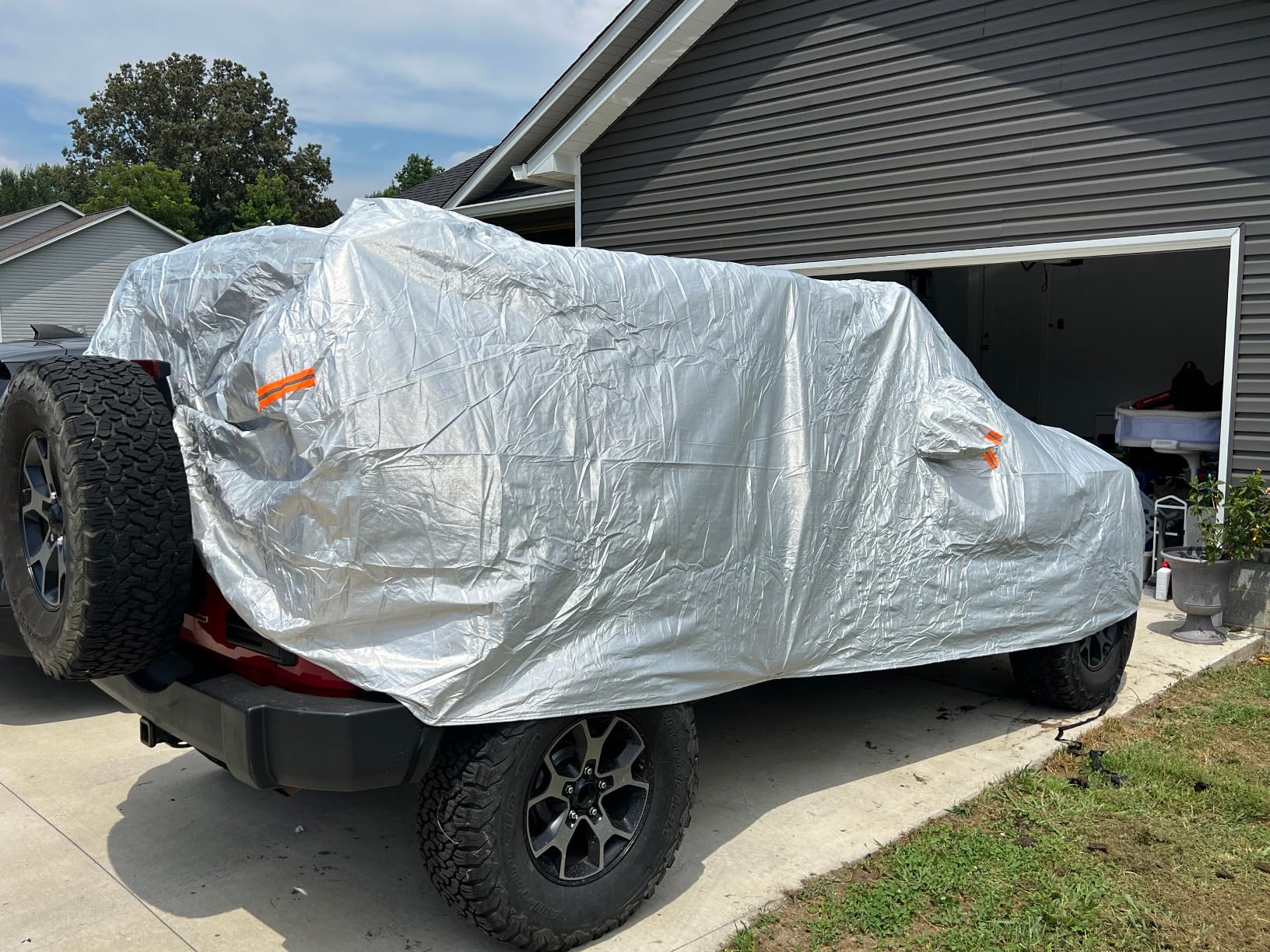 Waterproof All-Weather Car Cover for 1959-1984 Cadillac DeVille, Thunderbird, Impala SS, 1961-1996 Grand - Heavy-Duty Outdoor & Indoor Protection Against Rain, Snow, UV & Dust customer photo 2