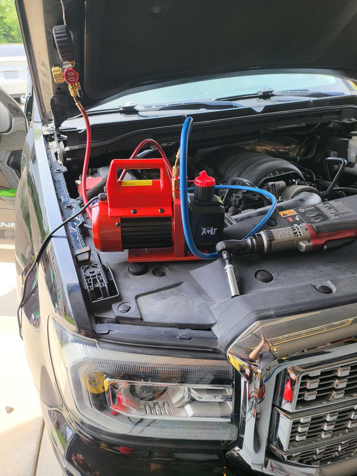 PB Motor Tech 4.5CFM 1/3HP Vacuum Pump-110V Rotary Vane Air Pump for AC, Refrigerant Recharging, Resin Degassing, and More. Oil Not Included customer photo 2