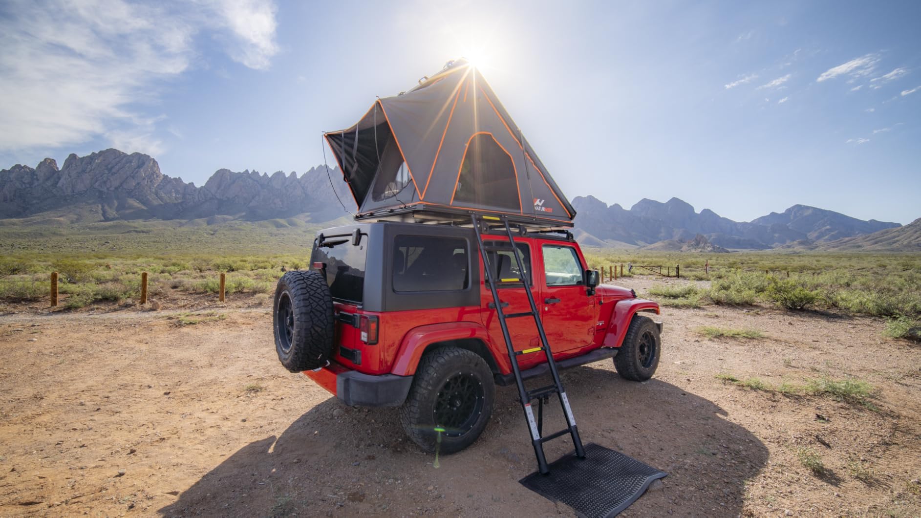 Naturnest Rooftop Tent Hard Shell, Easy Set Up Pop Up Tent for 2 Person Camping, Waterproof UV-Resistant Blackout Privacy 4 Season Tent for Pickup Truck, Jeep, SUV, Van, Trailer - Polaris customer photo 1