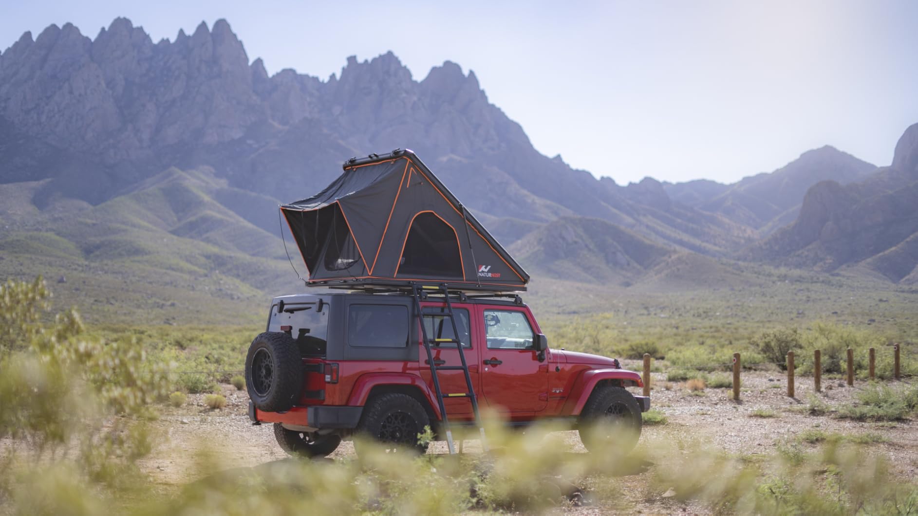 Naturnest Rooftop Tent Hard Shell, Easy Set Up Pop Up Tent for 2 Person Camping, Waterproof UV-Resistant Blackout Privacy 4 Season Tent for Pickup Truck, Jeep, SUV, Van, Trailer - Polaris customer photo 2