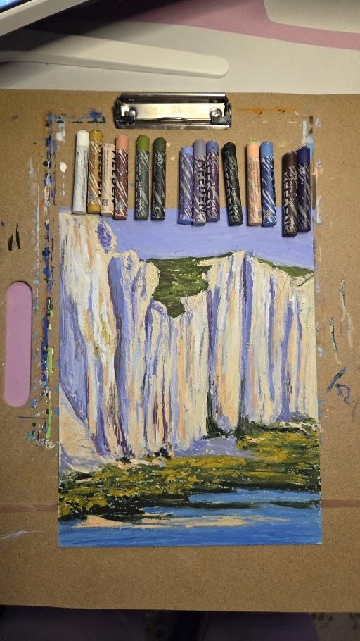 MEEDEN Soft Oil Pastels Set: 48 Colors with Extra 4 White Oil Pastels for Artists Beginners Adults Teachers - Vibrant Oil Pastel Crayons for Art Painting & Drawing, Blending, Layering, Shading customer photo 1