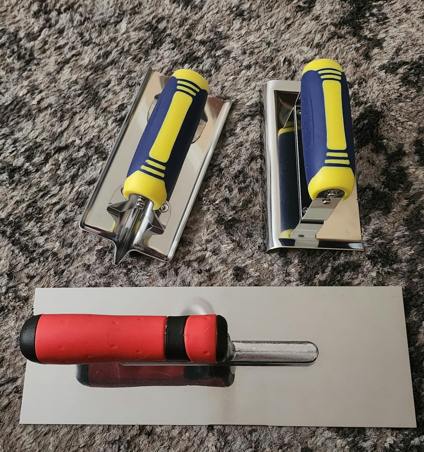 Concrete Tools Set 3 PC Stainless Steel Flat Finishing Trowel (11