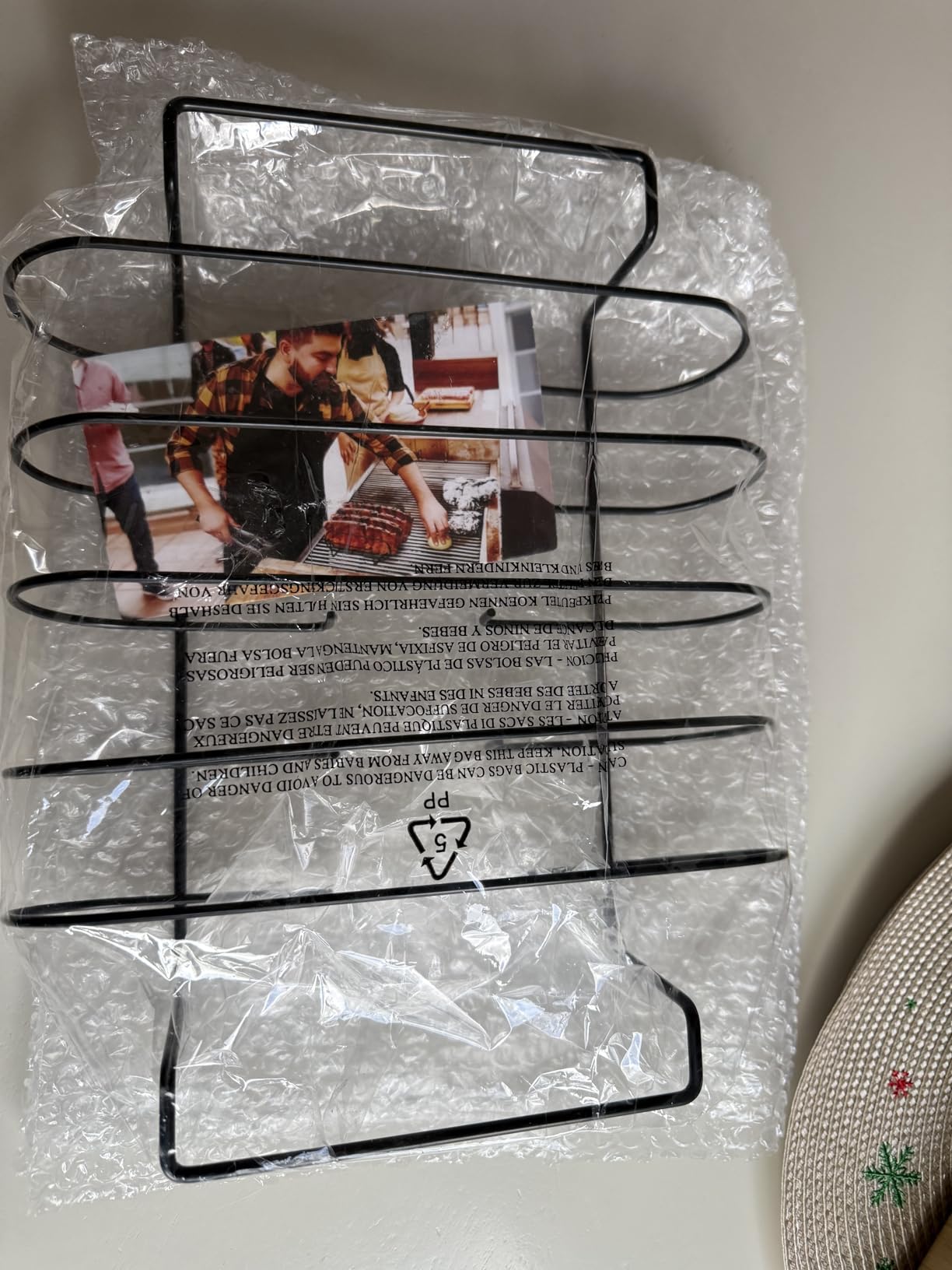 Rib Rack for Smoking and Grilling - 12