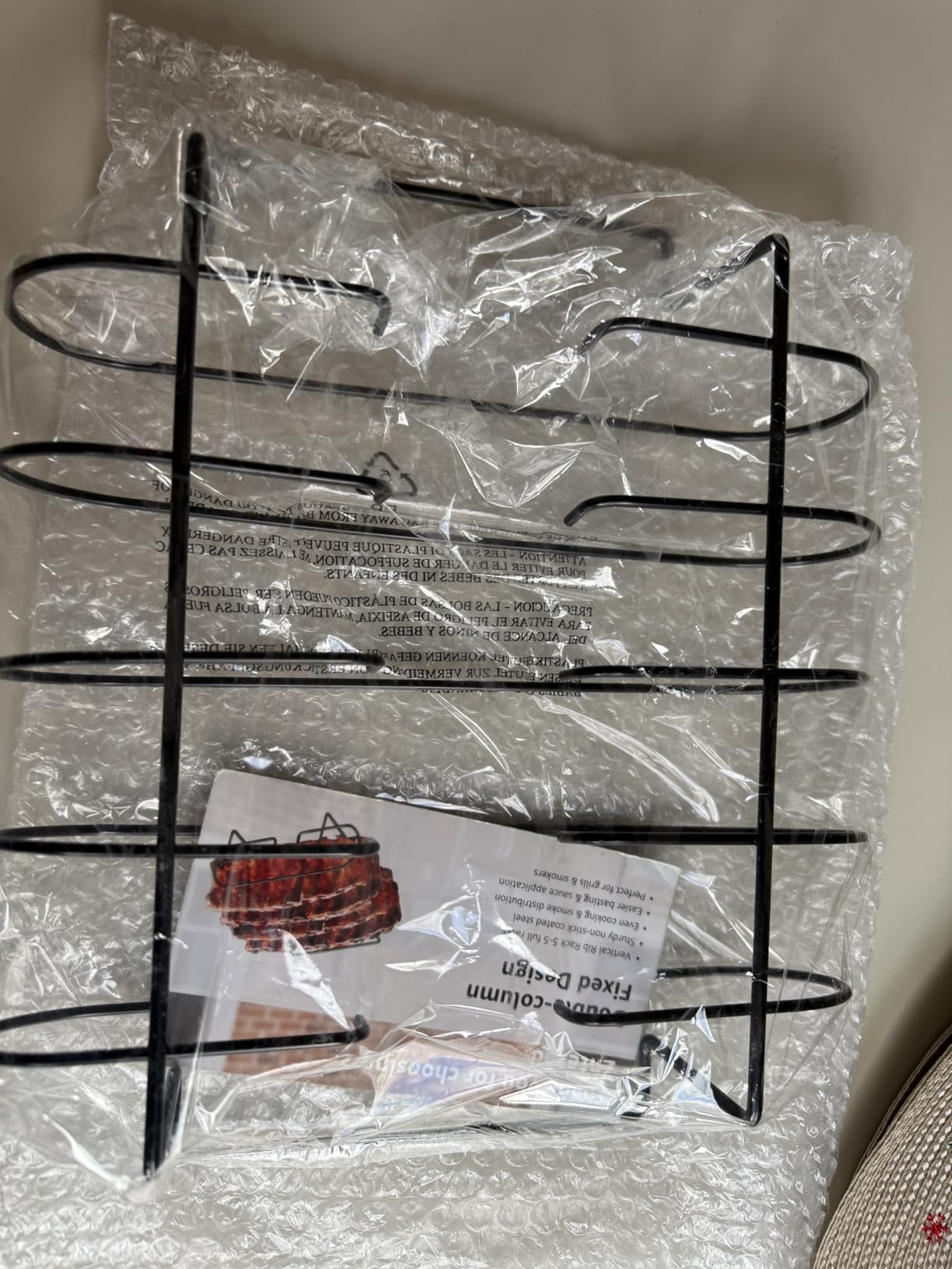 Rib Rack for Smoking and Grilling - 12
