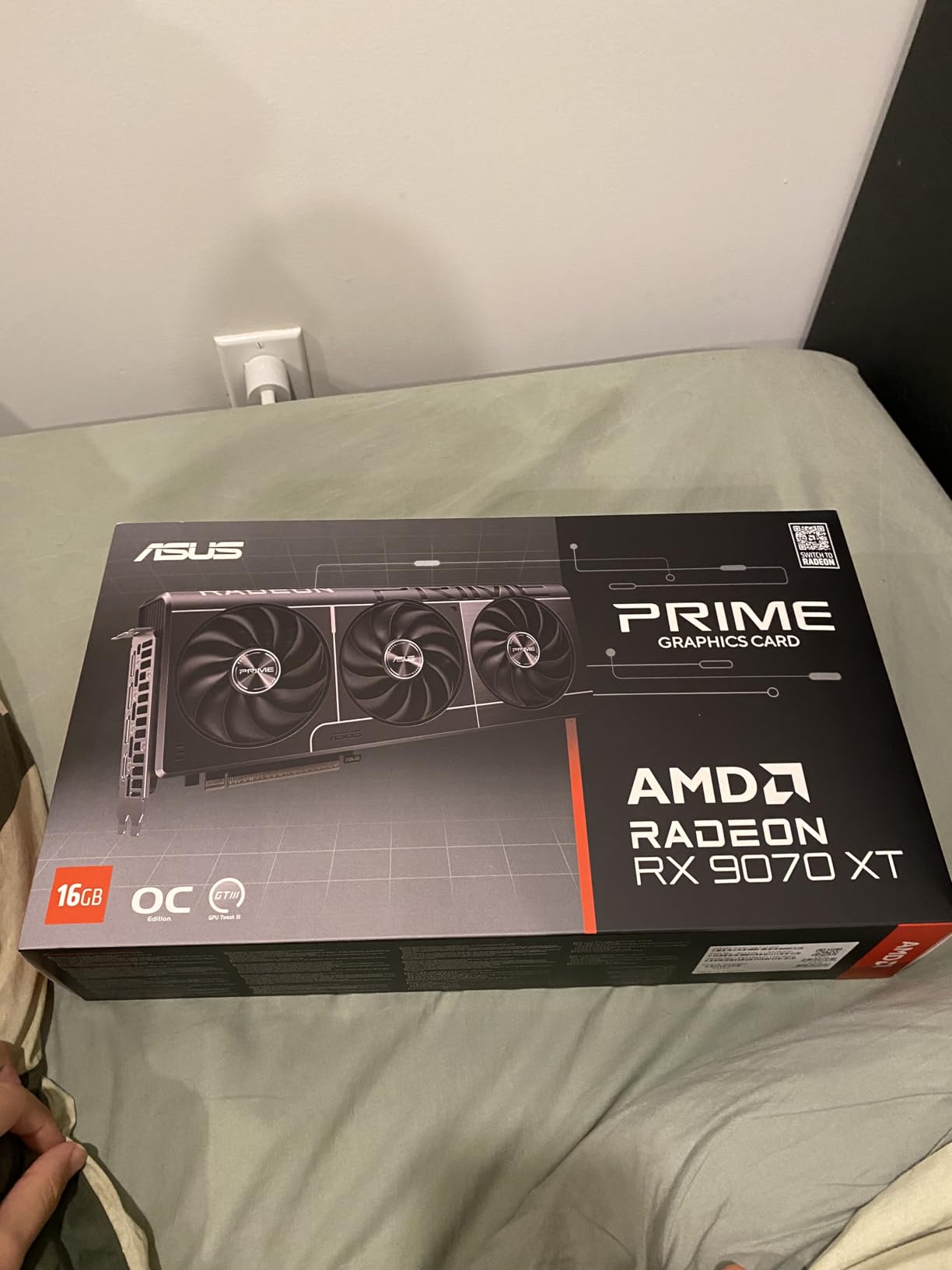 ASUS Prime Radeon RX 9070 XT 16GB GDDR6 OC Edition Gaming Graphics Card | PCIe 5.0, HDMI/DP 2.1, 2.5-slot, Axial-tech Fans, Dual-ball Fan Bearings, Dual BIOS customer photo 2