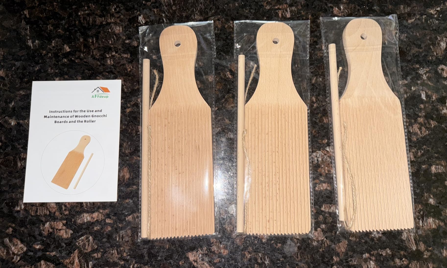 Gnocchi Board Wood Set with 3 Rollers & Storage Bag - Effortless Cavatelli Pasta Maker & Pasta board for Gnocchi, Cavatelli & Homemade Butter customer photo 1