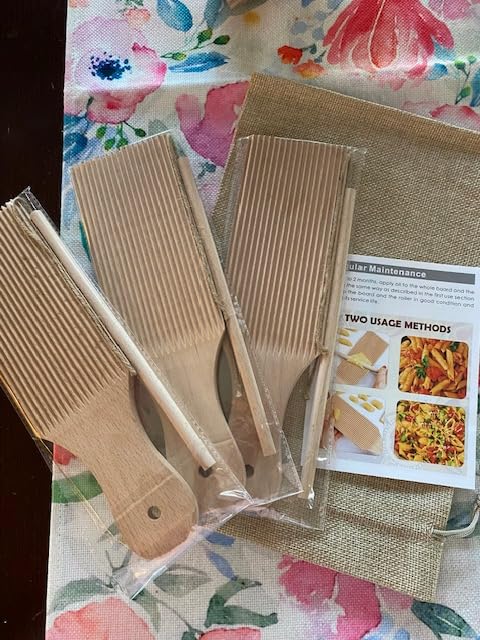 Gnocchi Board Wood Set with 3 Rollers & Storage Bag - Effortless Cavatelli Pasta Maker & Pasta board for Gnocchi, Cavatelli & Homemade Butter customer photo 2