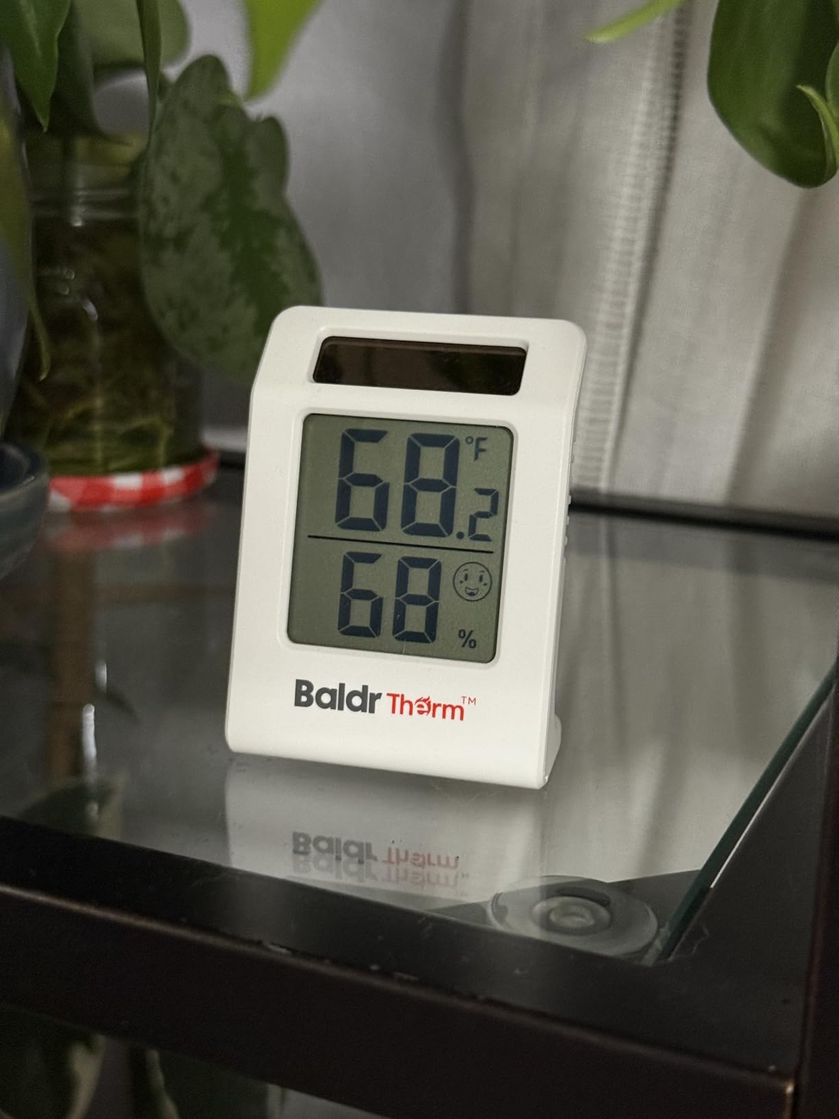 BaldrTherm 2.2'' Digital Thermometer and Hygrometer Meter, Solar-Powered Indoor Temperature Sensor Humidity Monitor, Humidity Gauge for Baby Rooms, Bedrooms, Home, Office, and Wine Cellars, 1Pack customer photo 2