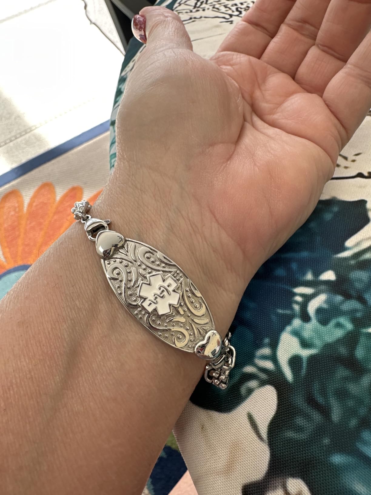 Custom Medical Alert Bracelets for Women with Free Engraving customer photo 1