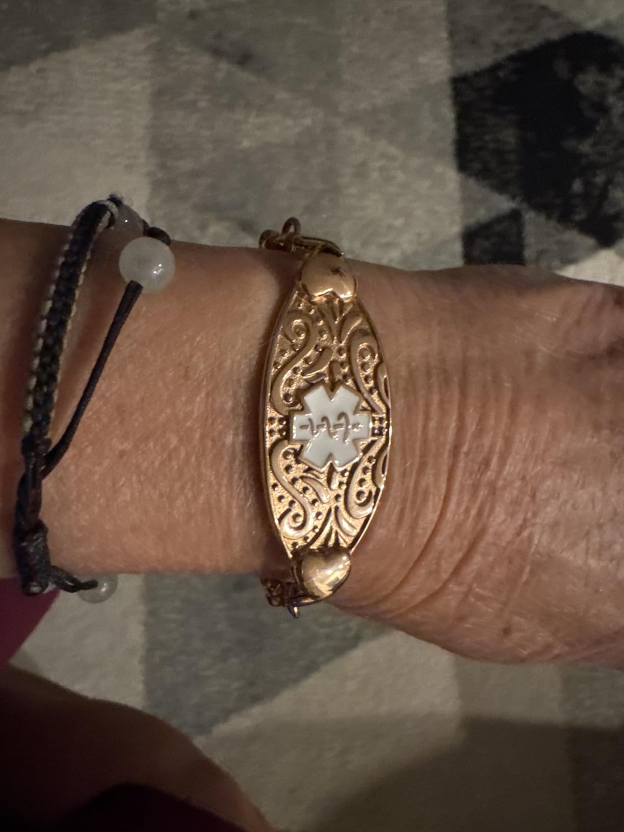 Custom Medical Alert Bracelets for Women with Free Engraving customer photo 2