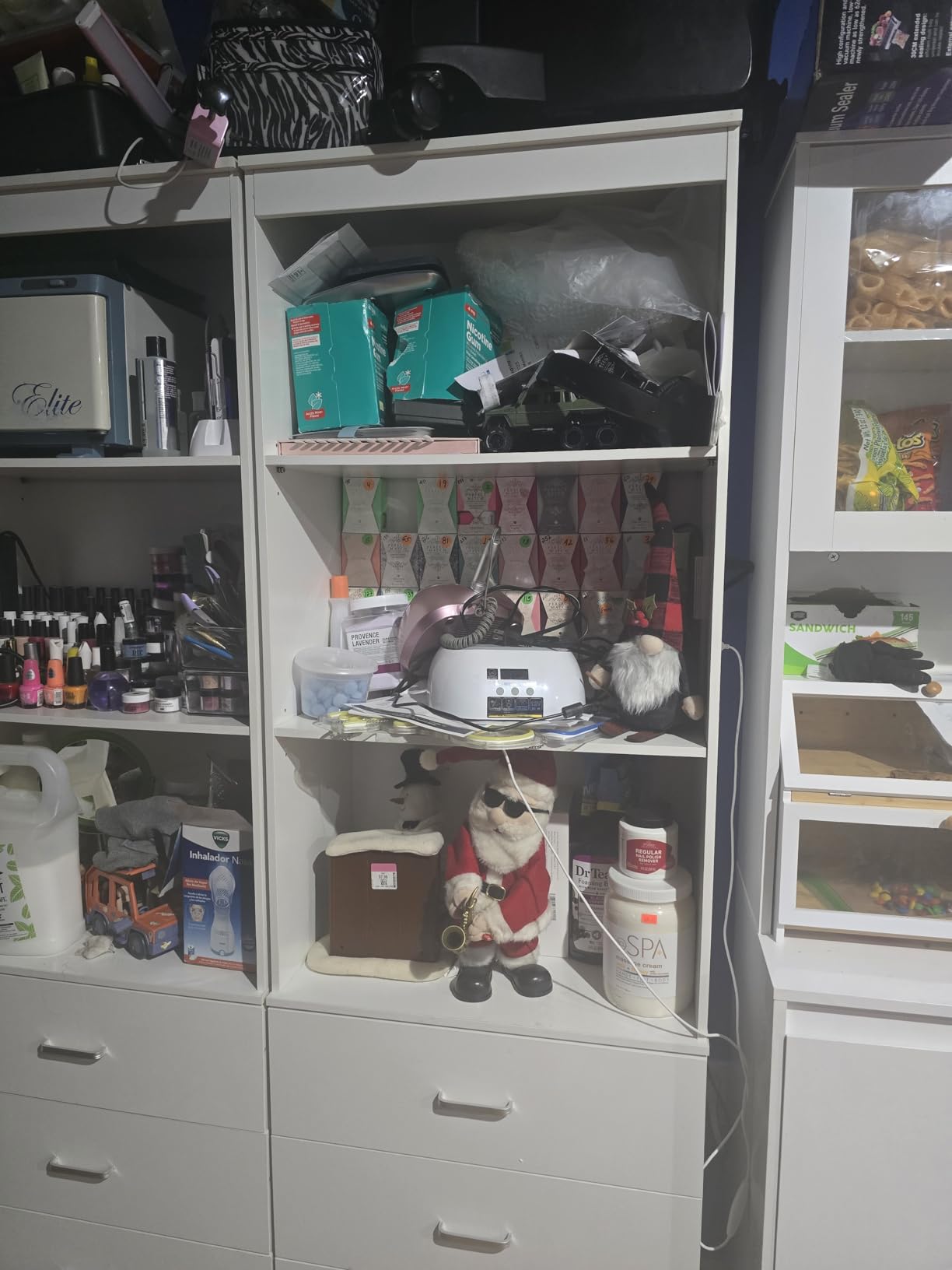 Aheaplus 23.6'' Closet Drawers System, Wood Closet Organizer System with 3 Drawers, Modular Small Walk-in Closets Storage Unit, White (23.6'' L x 13.8'' W x 71'' H) customer photo 1