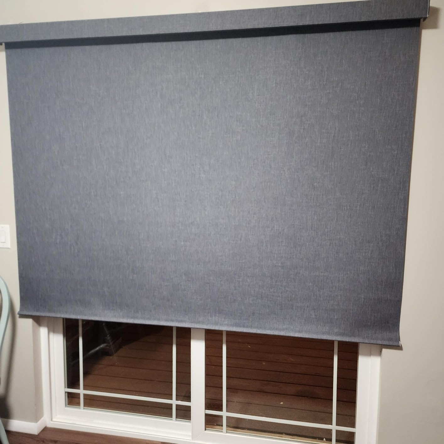 Yoolax Motorized Blinds with Remote, Blackout Smart Blinds Automatic Blinds for Windows, Electric Window Shades Compatible with Alexa Roller Window Shades with Valance customer photo 2