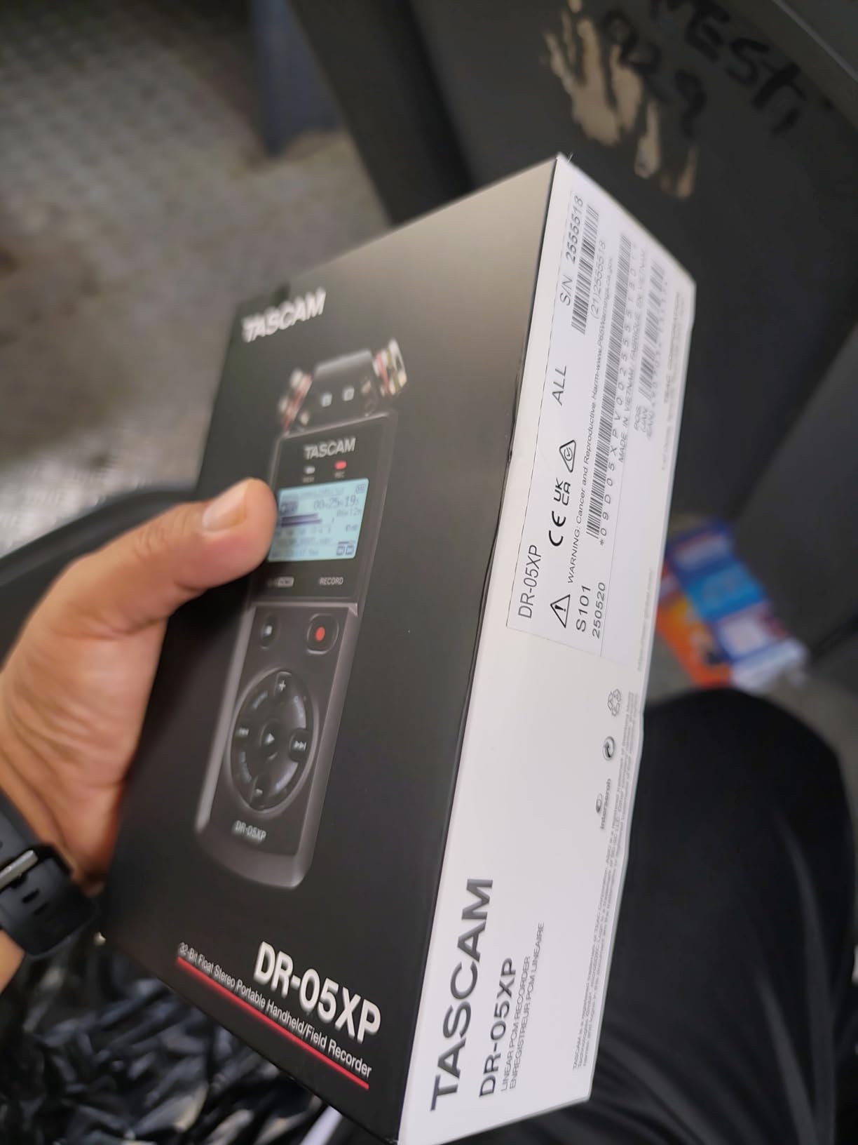 Tascam DR-05XP 32-Bit Float Portable Handheld Field Recorder and USB-C Audio Interface - Digital Stereo Recording of Music, Sound, Voice, Audio for Video and Podcasting customer photo 1