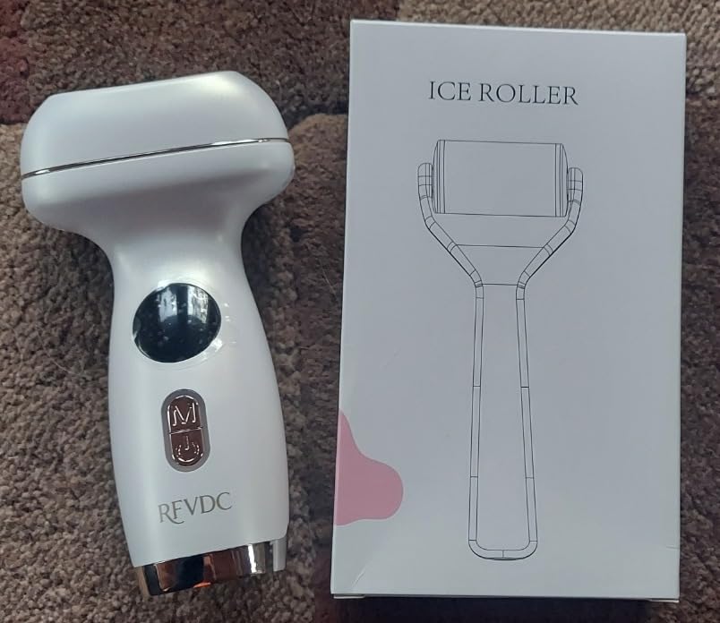 Cold Heat Facial Massager for Face Neck Depuffing,Tightening,Lifting,Firmer-Looking Skin,7-in-1 Red Light Therapy Heated Gua Sha Lift Sculptor Device Tool & Cooling Depuffer Wand,Skincare & Relaxation customer photo 1