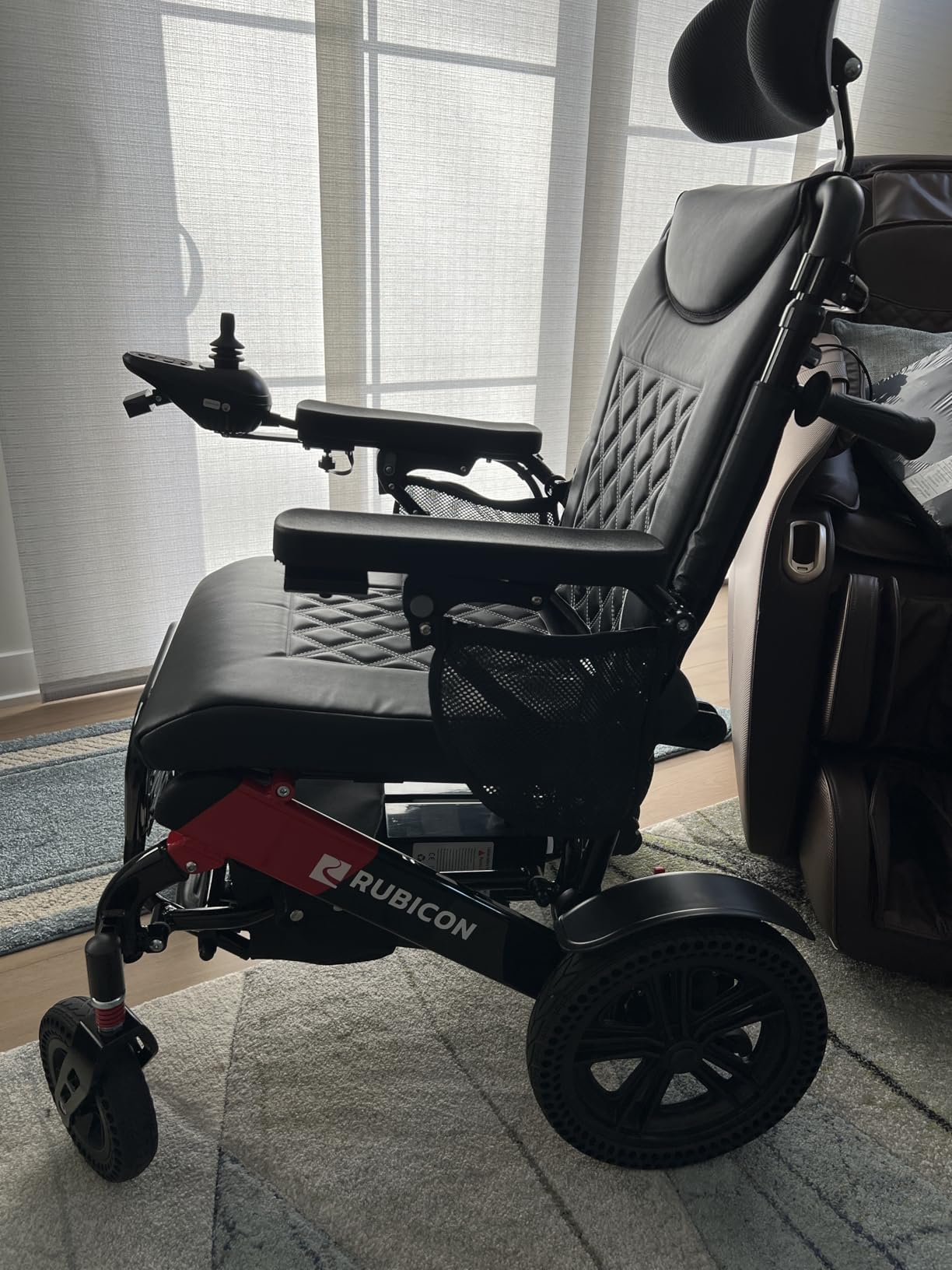 DX11 - Reclining Foldable Electric Wheelchairs for Adults - Longest Range 25 Miles of Freedom: Airline Approved Deluxe Electric Wheelchair with Dual 12AH Lithium Batteries, 600W Motor (Model8) customer photo 1