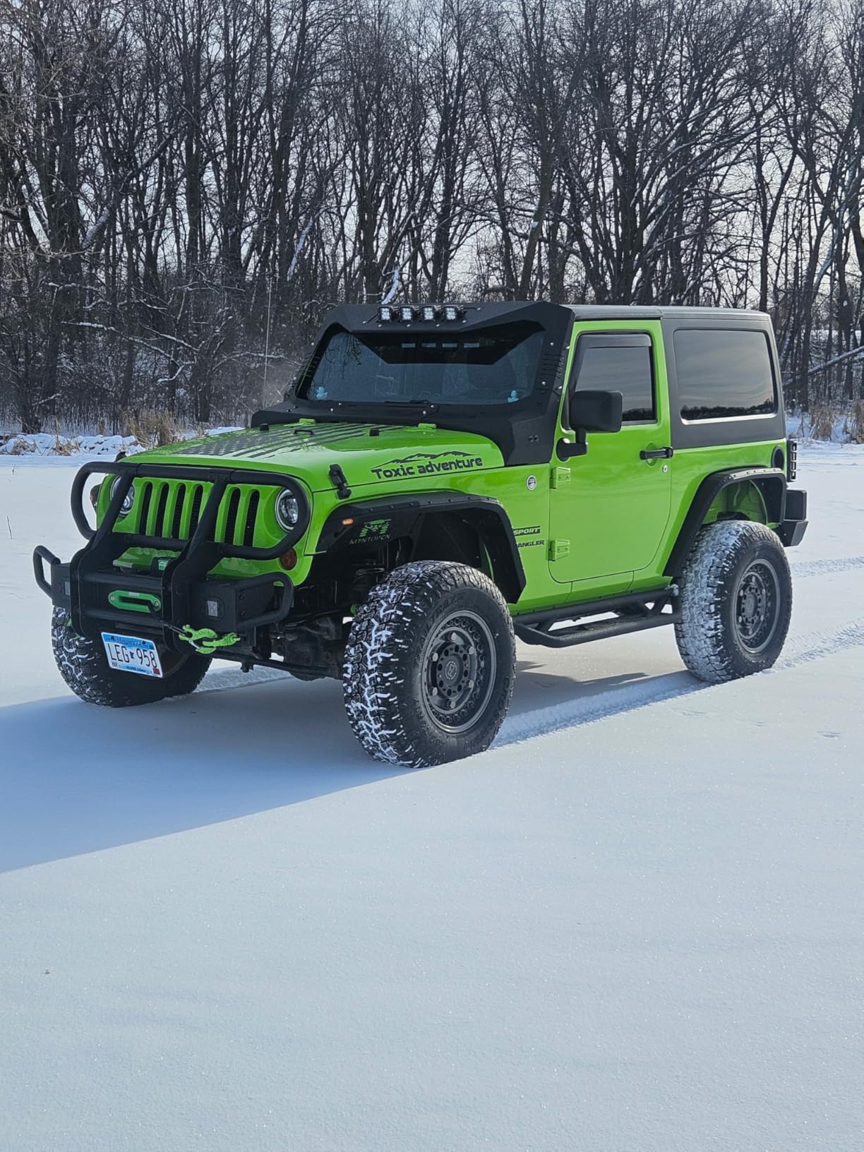 Running Boards Side Steps Compatible with 1997-2006 Jeep Wrangler TJ 2 Doors, Heavy-Duty Steel Nerf Bars Step Plates Rock Sliders Rails (Off-Road, Black) customer photo 1