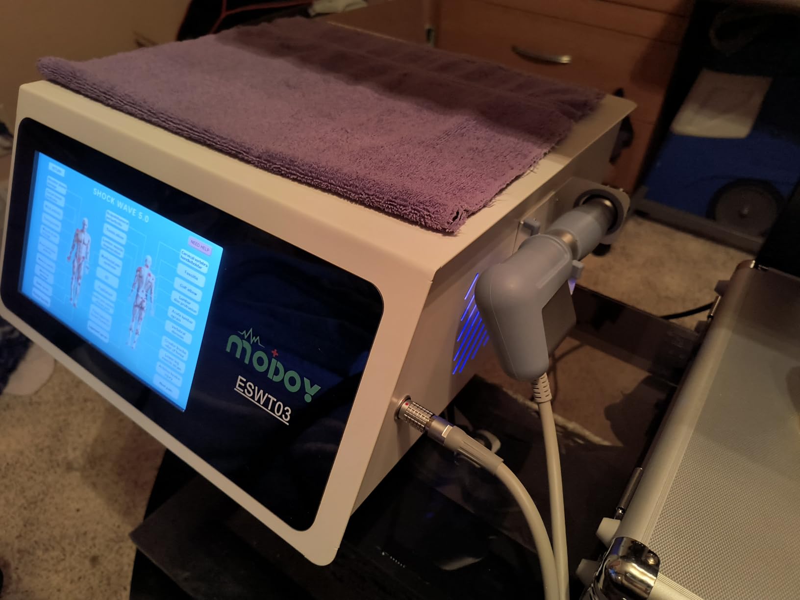 2026 MODOY Advanced Shockwave Therapy Machine, Radial Shockwave FSA or HSA Eligible, Non-Invasive Extracorporeal ESWT Shock Wave Therapy Device, Safe Use, Ideal for Home & Clinical Use (ESWT03_White) customer photo 1