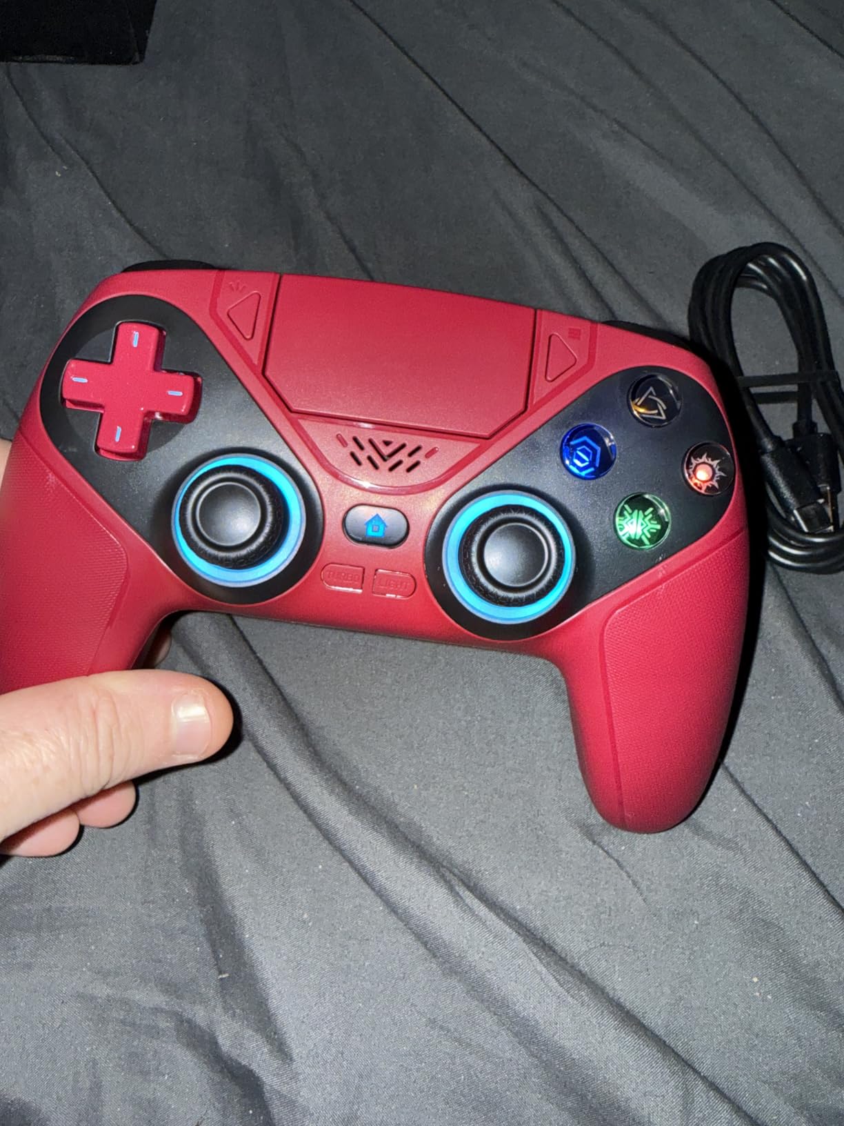 Nonbliep LED PS5 Controller with Hall Sensor Joysticks customer photo 1