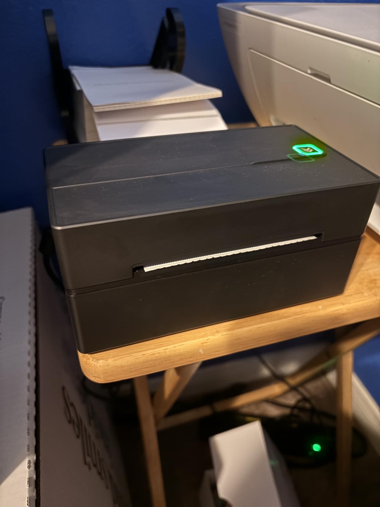 Bluetooth Thermal Shipping Label Printer: 4x6 Wireless Label Maker with Tape for Small Business - Compatible with iPhone, Android, Windows & Mac, Widely Used for USPS UPS Ebay Amazon Shopify Etsy customer photo 2