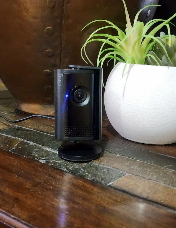 Ring Indoor Cam Plus (newest model), Home or business security, Retinal 2K for crisp, true-to-life video quality, 4x Enhanced Zoom, Low-Light Sight, Black customer photo 1