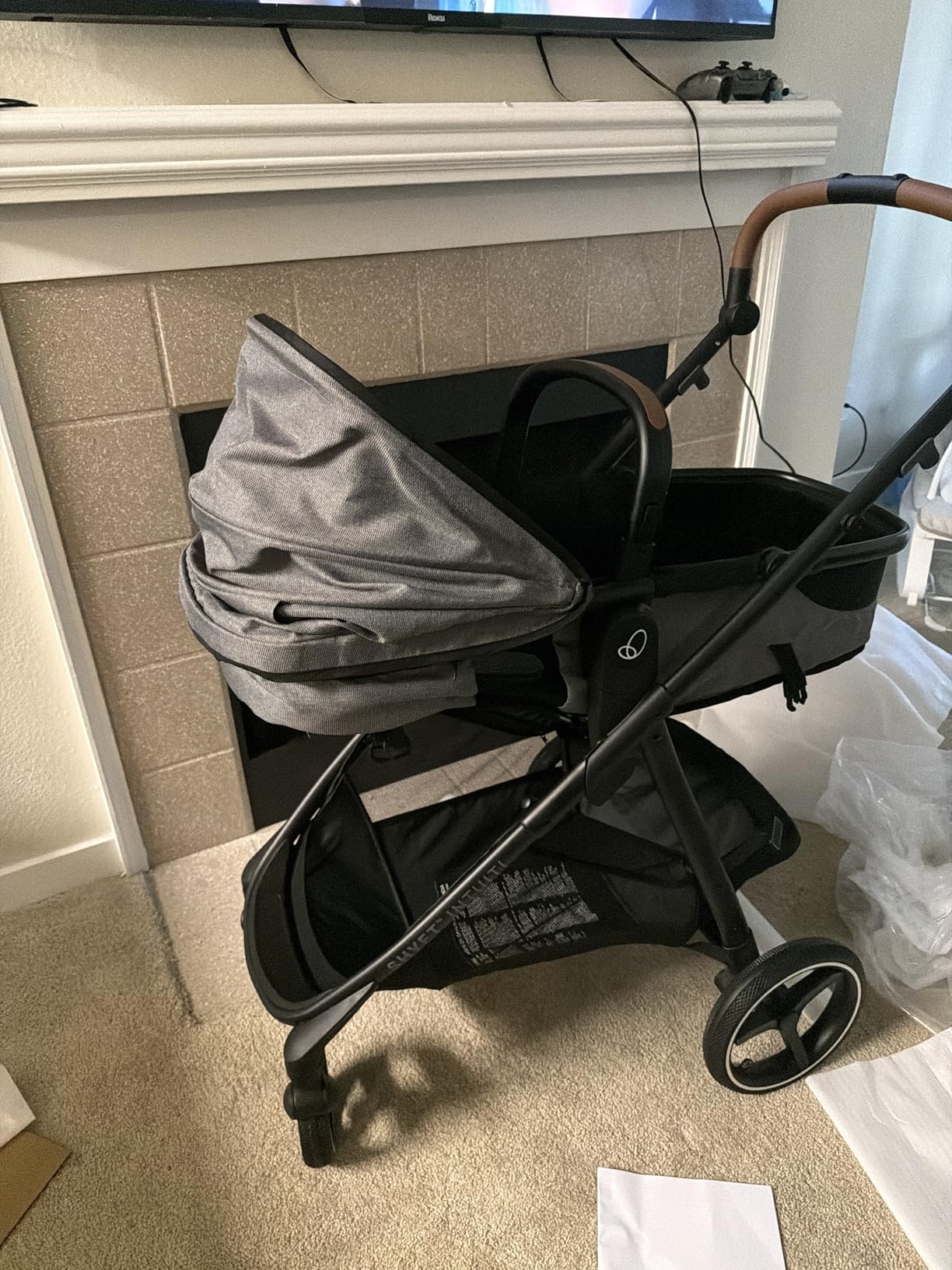 Evenflo Shyft Intuiti Travel System with Revolve180 LiteMax NXT Rotating Rear-Facing Lightweight Preemie and Infant Car Seat 3-30 lbs, Fossil Gray customer photo 1