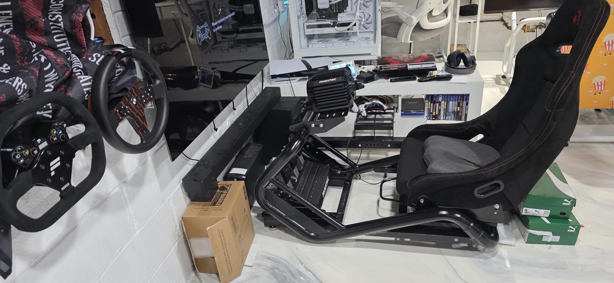 azracing SV-R Professional Modular Racing Simulator Cockpit | Fully Adjustable | Direct Drive Support,Compatible with Thrustmaster, Fanatec, Moza on PC, Xbox and PS,Includes Expansion Bracket customer photo 2