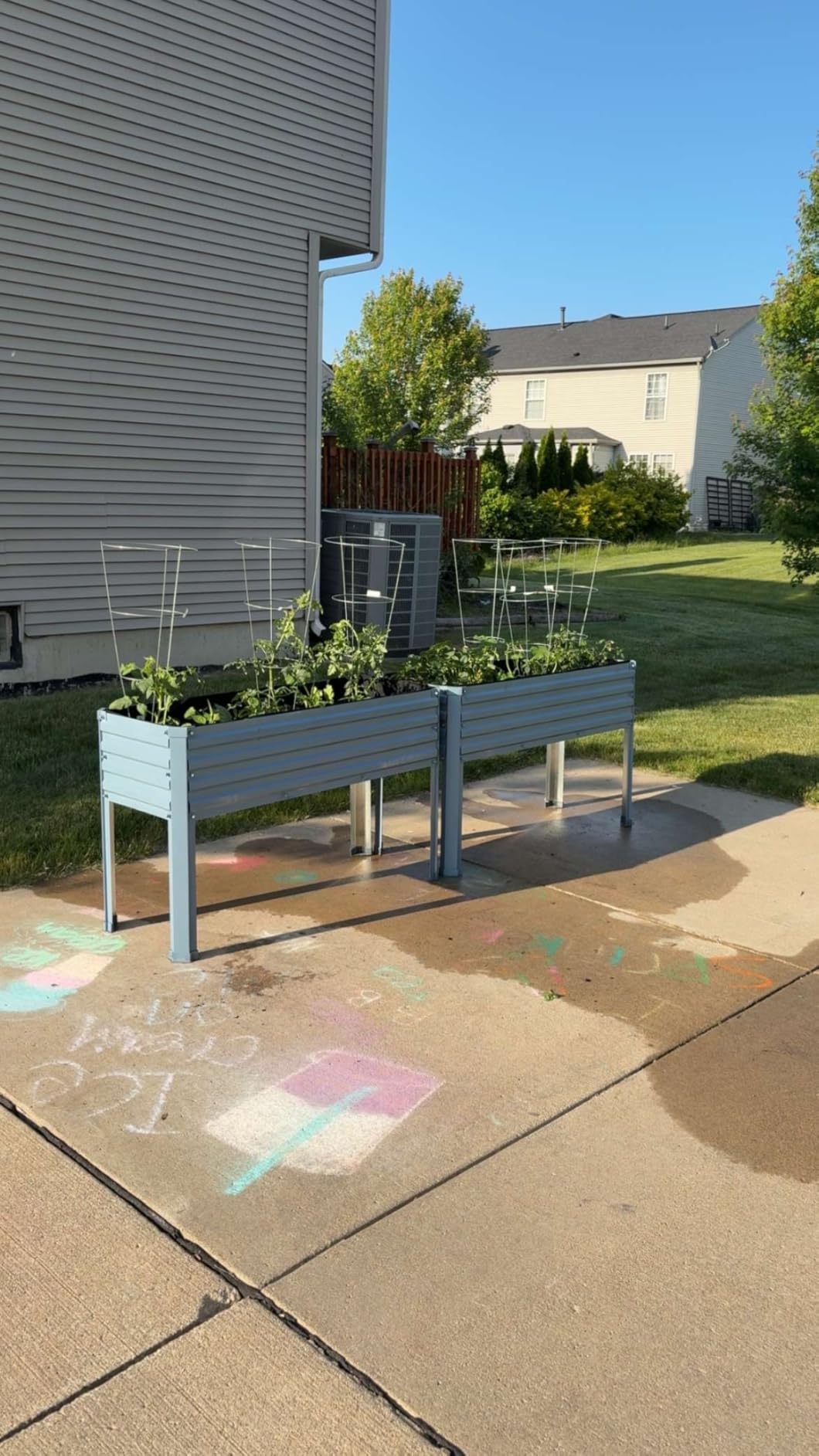 Best Choice Products 48x24x30in Galvanized Raised Garden Bed, Metal Elevated Planter Box, Vegetable Garden for Backyard, Patio, Balcony - Mist Blue customer photo 1