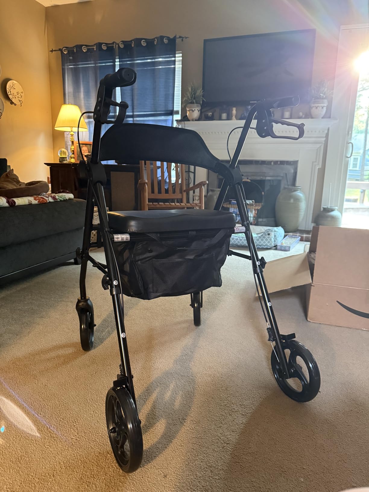 SOUNDFUSE Walkers for Seniors, Rollator Walker with Seat, 8