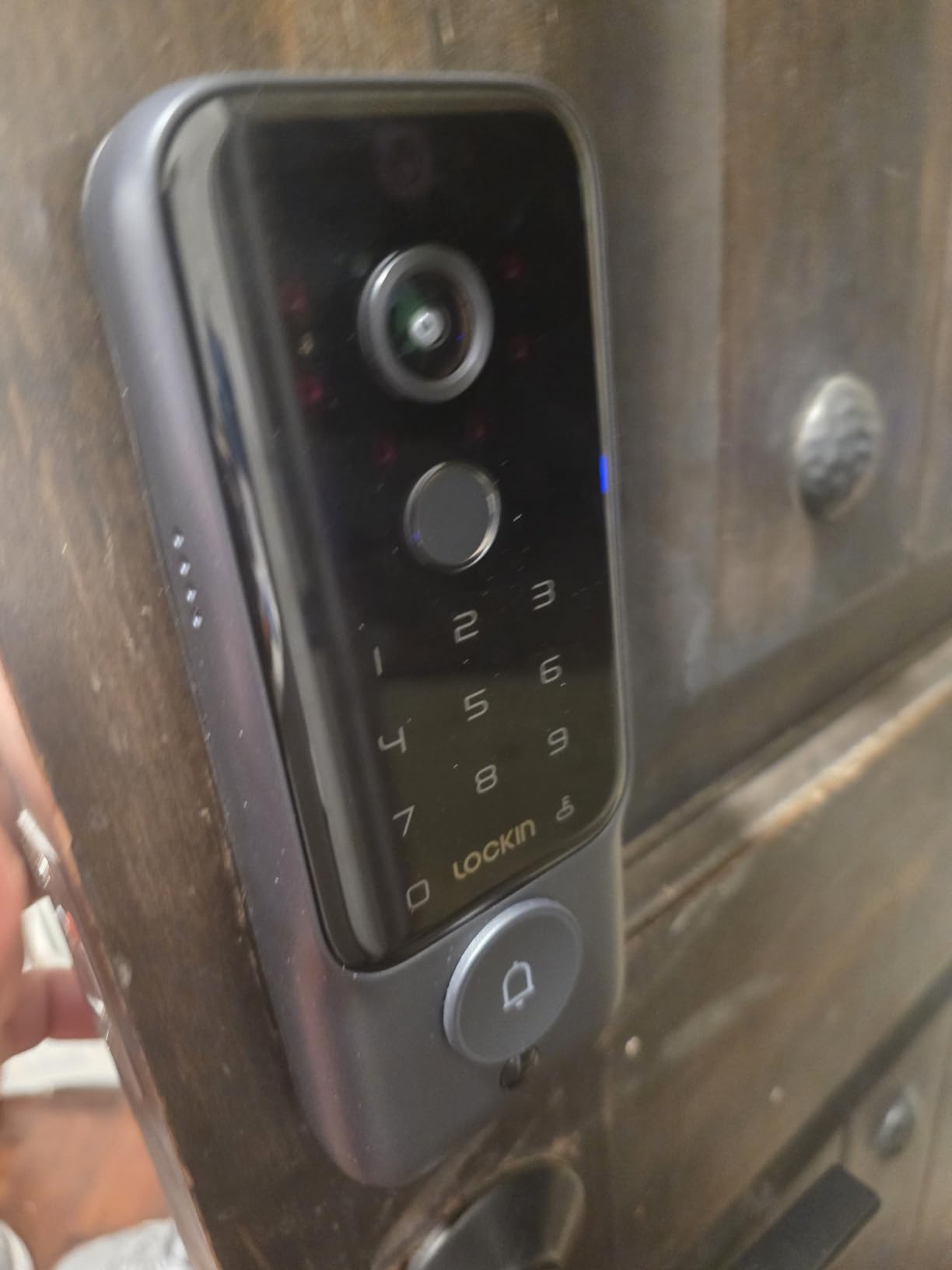 Lockin Veno Plus Smart Lock with 2K 180-degree Security Camera & Video Doorbell, AI Local Storage, Palm Vein/Fingerprint Keyless Entry Door Lock, Smart Locks for Front Door Built in Wi-Fi, App Control customer photo 2