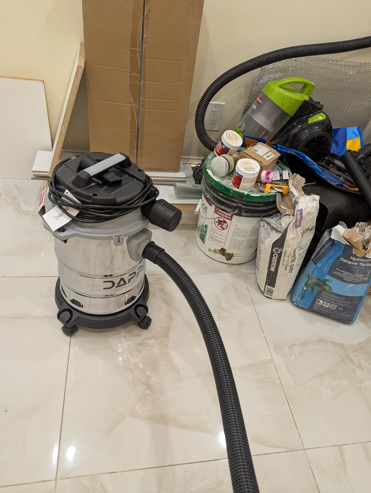 26.5 Gallon 11 Peak HP Wet/Dry Vacuum, Stainless Steel Tank, 2 in 1 Function Portable Shop Vacuum with Attachments, Built-in Drain Ideal for Jobsite, Garage & Workshop. customer photo 2