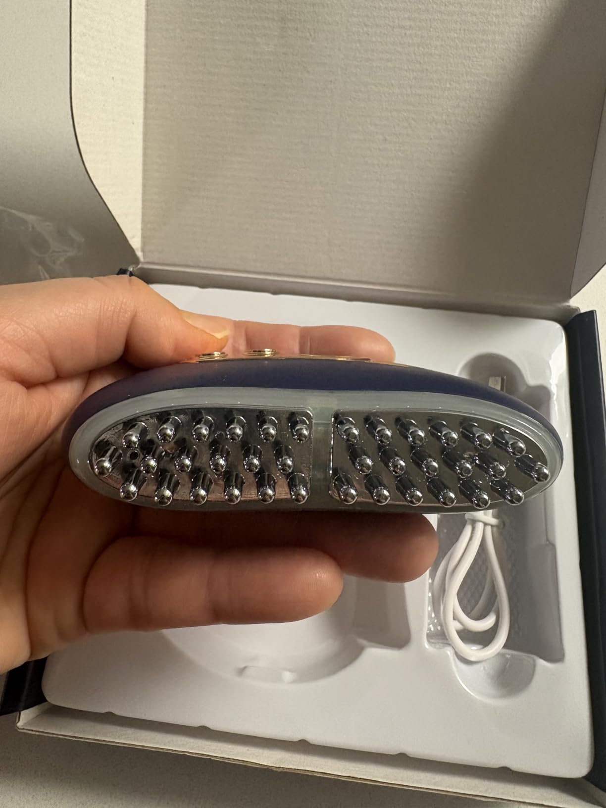 TMJ Relief Products Jaw, TMJ Massager with Vibration and Heating, Ergonomic Multi-Needle TMJ Massage Tool for Jaw & Neck Pain, Clenching & Teeth Grinding (Blue) customer photo 1