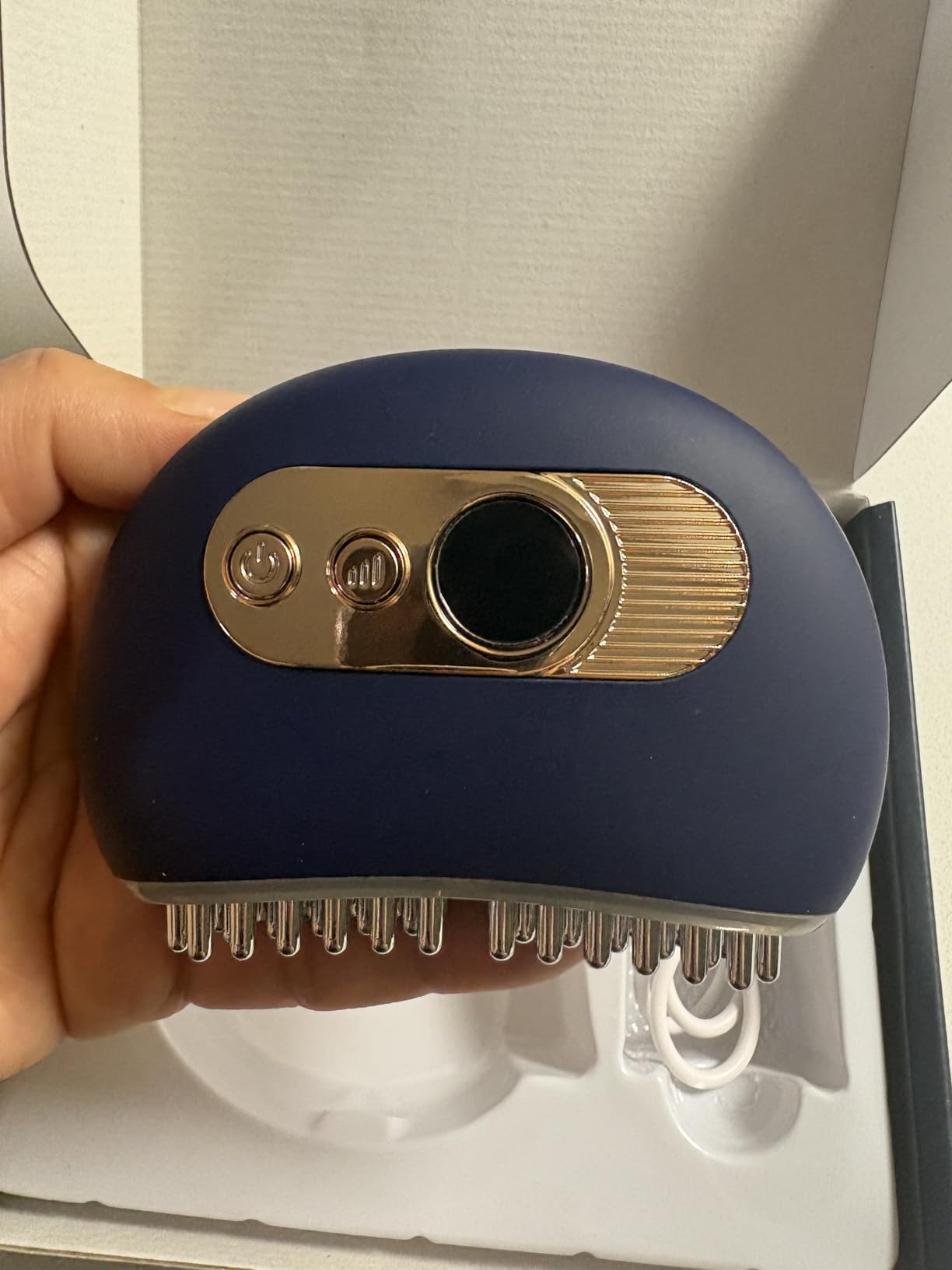 TMJ Relief Products Jaw, TMJ Massager with Vibration and Heating, Ergonomic Multi-Needle TMJ Massage Tool for Jaw & Neck Pain, Clenching & Teeth Grinding (Blue) customer photo 2