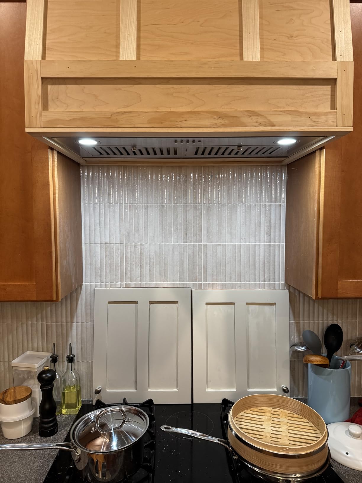 FIREGAS Black Range Hood Insert 30 Inch, 600 CFM Ducted/Ductless Convertible Built-in Kitchen Vent Hood, Stainless Steel Stove Hood with 3 Speed Exhaust Fan & Baffle Filters customer photo 1