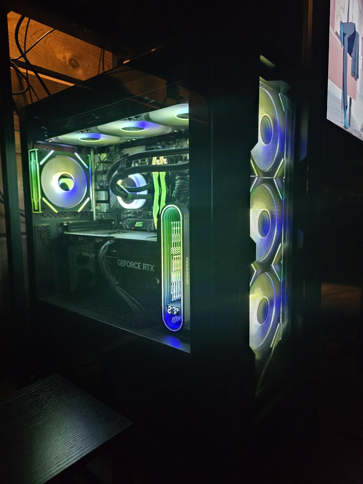 Skytech O11 Vision Desktop PC, Ryzen 7 9800X3D 4.7 GHz (5.2 GHz), AMD RX 9070XT 16GB, 2TB Gen4 NVMe SSD, 32GB DDR5 RAM 6000 RGB, 850W Gold ATX 3 PSU, 360mm ARGB AIO, Wi-Fi, Win 11 customer photo 2