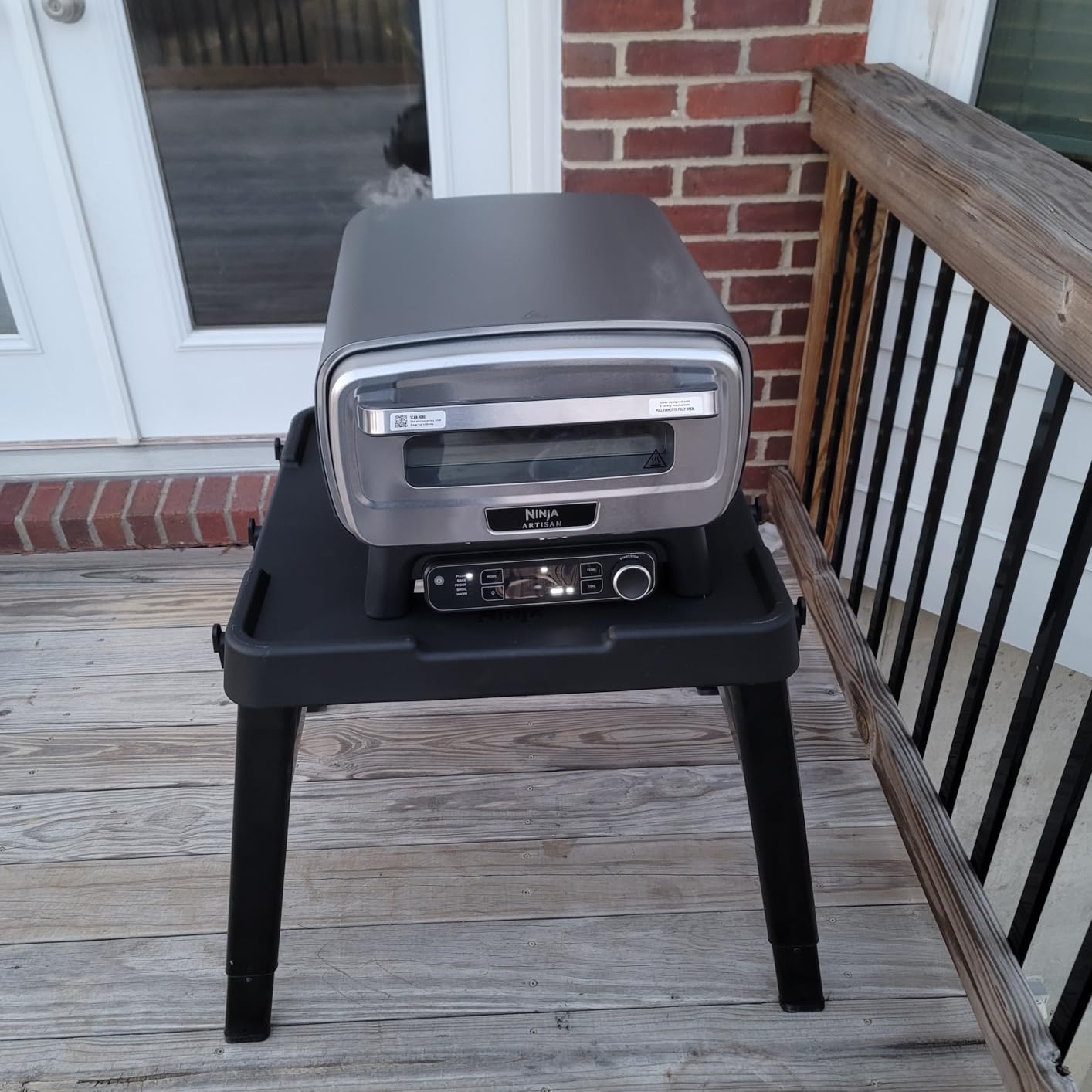 Ninja Outdoor Side Table and Grill Stand, Adjustable Height, Weather Resistant, Compatible with Ninja Woodfire Collection OG700, OG800, OG900, & OO100 Series, XSKUNSTANDTBL customer photo 2