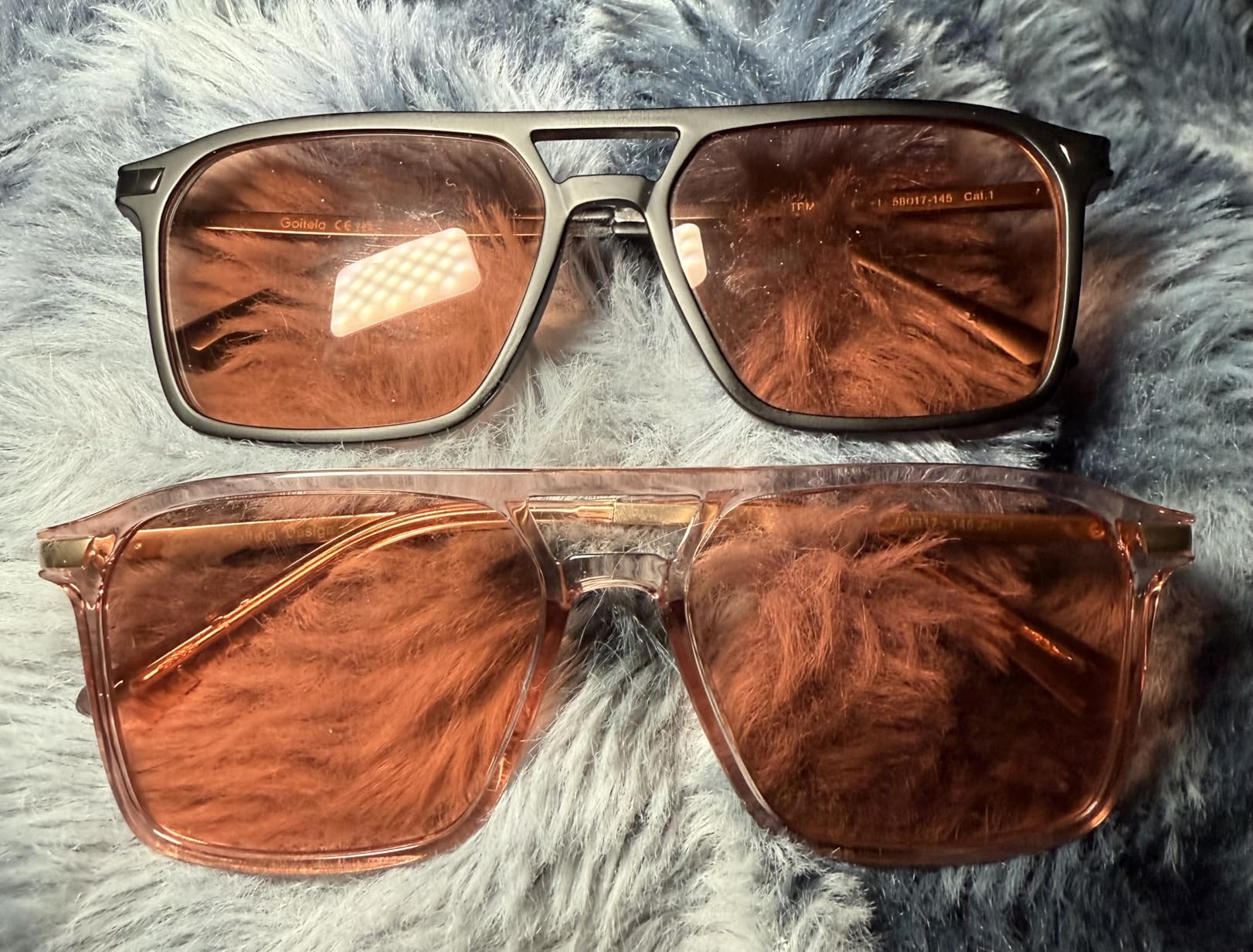 Goiteia FL-Rose Migraine Glasses,Blocks 480-520 nm Light, Light Sensitivity Glasses for Fluorescent LED Glare,Photophobia customer photo 2