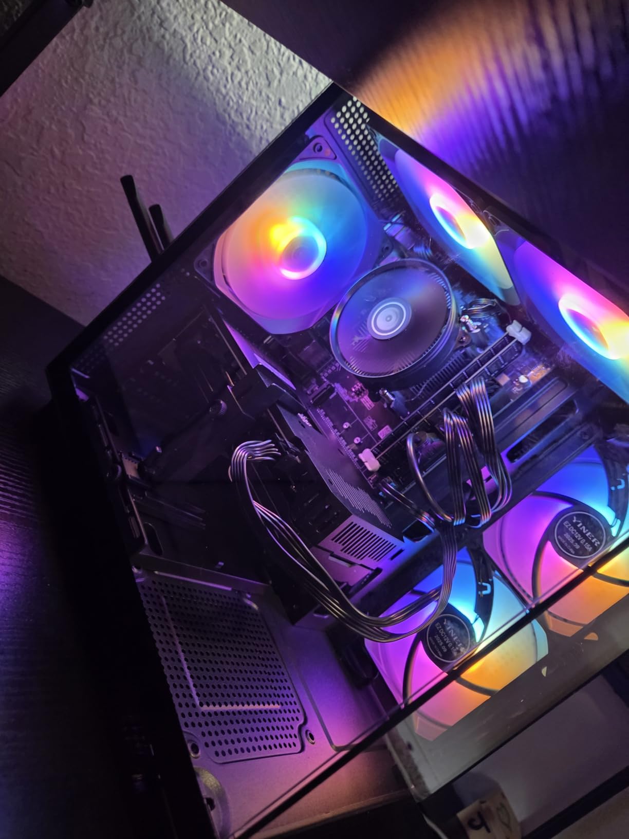 Prebuilt Gaming PC Desktop Computer, Intel Core i7 Desktop, Operating at A Frequency of 3.4-3.9 GHz, RX590 Graphics Card with 8GB GDDR5 Video Memory, 16GB RAM, 512GB SSD, WiFi 5.0, RGB Fan x4 customer photo 2