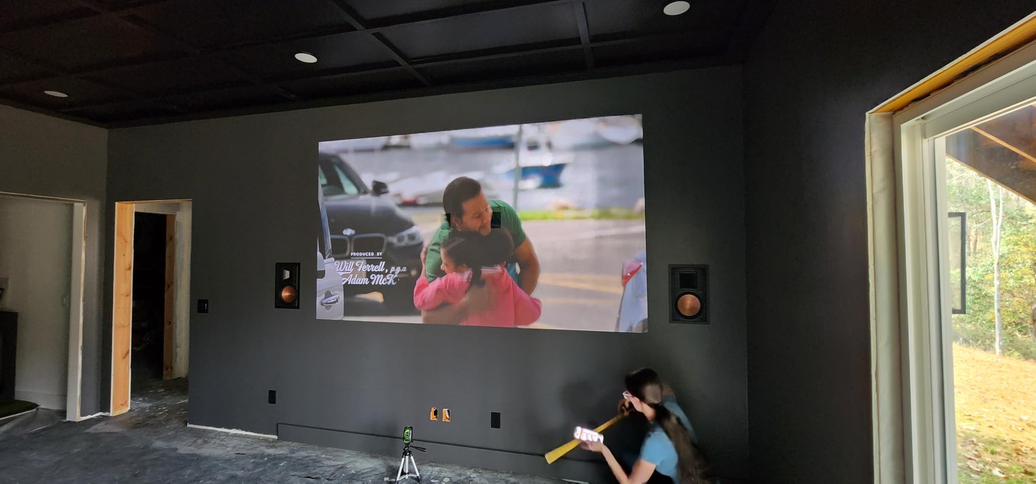 W4100i 4K HDR Smart Home Theater Projector, 3200 Lumens, 100% DCI-P3, Rec.709, Factory-Calibrated, Android TV with Netflix, 4-Way Lens Shift, HDR10+ & HLG Support, LED Long Lifespan customer photo 2