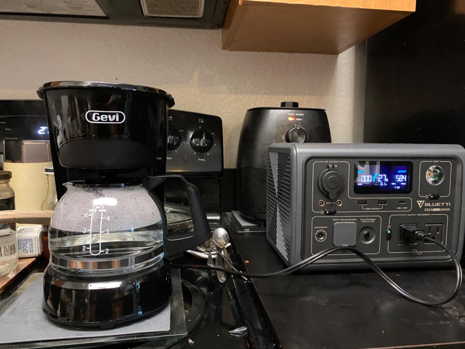 Gevi Coffee Grinder Electric,Coffee Bean Grinder with 35 Grind Settings for Espresso,Drip,French Press,Burr Coffee Grinder for Home Use,Anti-static Design,Black customer photo 2
